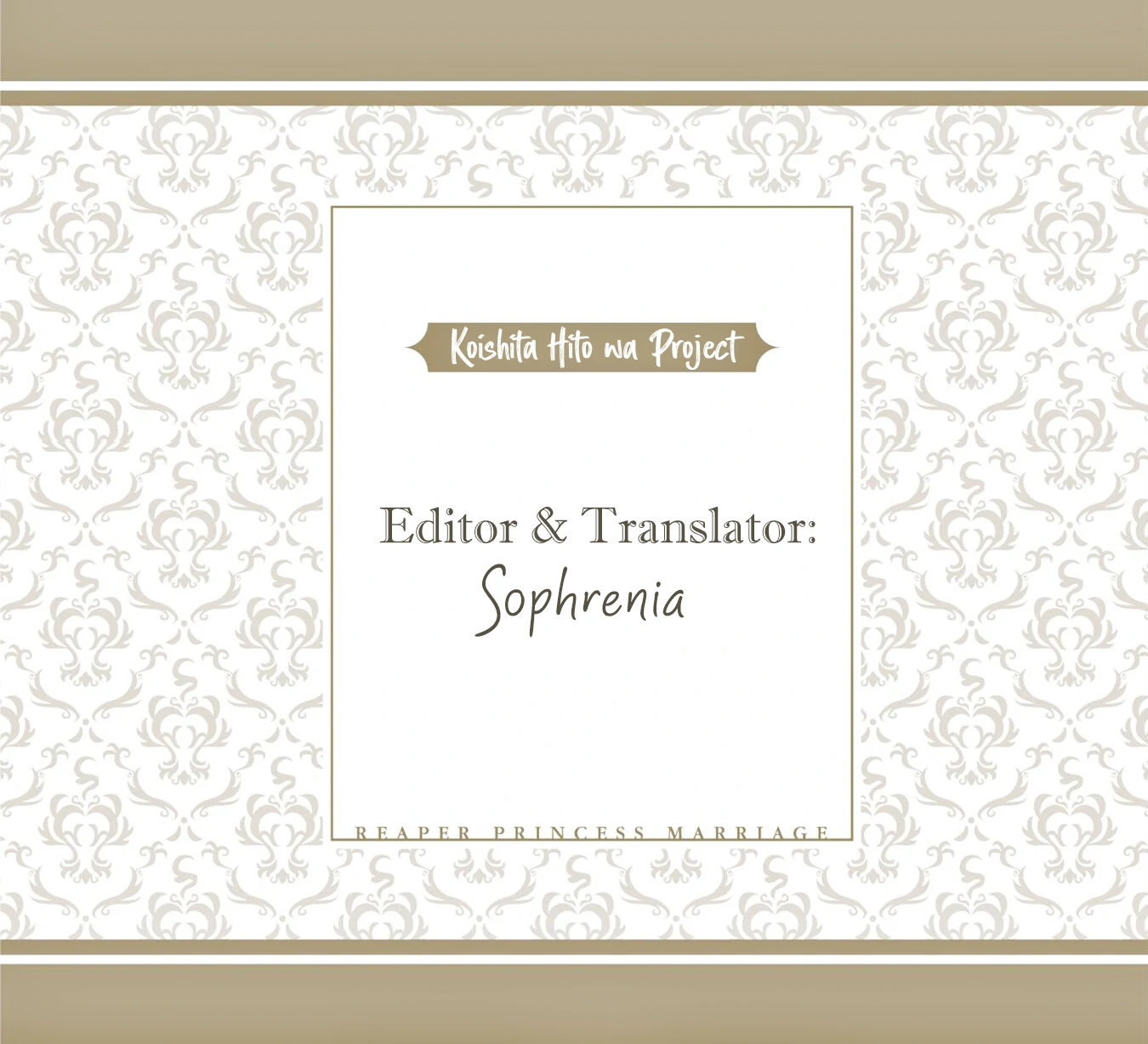 Shinigami Oujo No Kekkon Chapter 3 - page 1