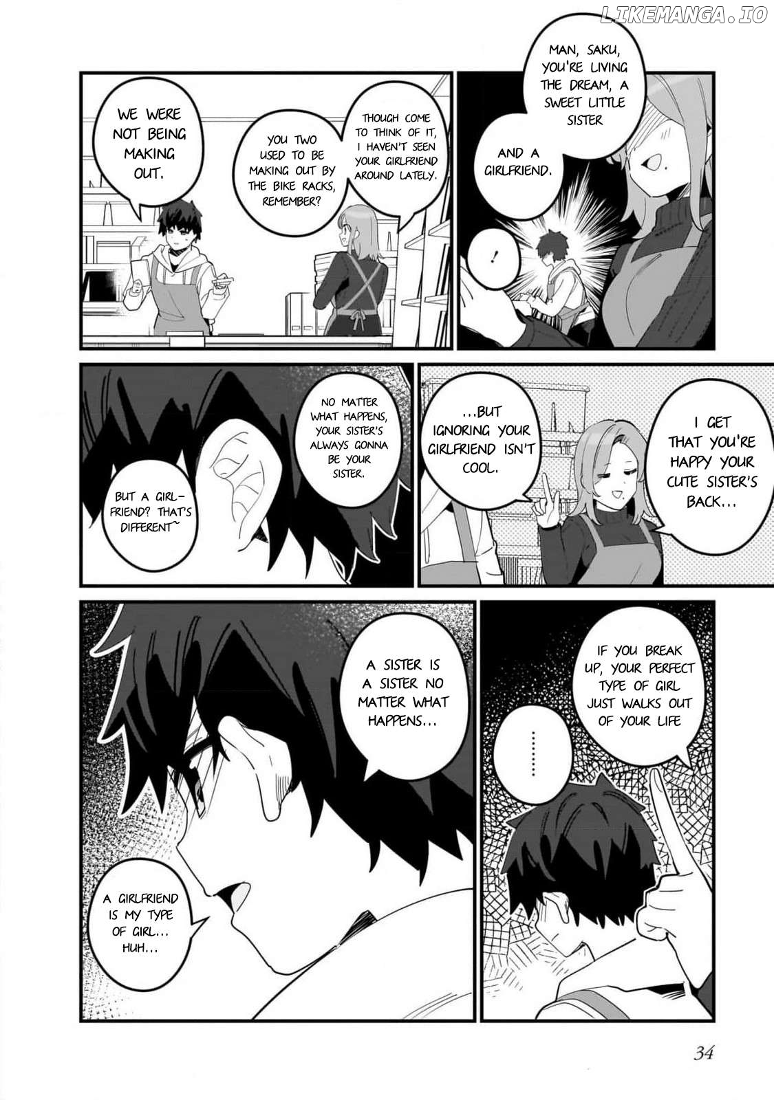 Imouto Wa Kanojo Ni Deki Nai No Ni Chapter 15 - page 14