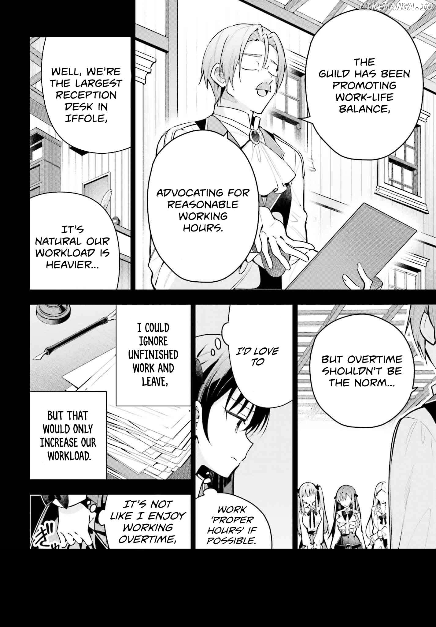 I’m the guild receptionist, but since I don’t want to work overtime, I think I’ll just solo the boss Chapter 41 - page 2