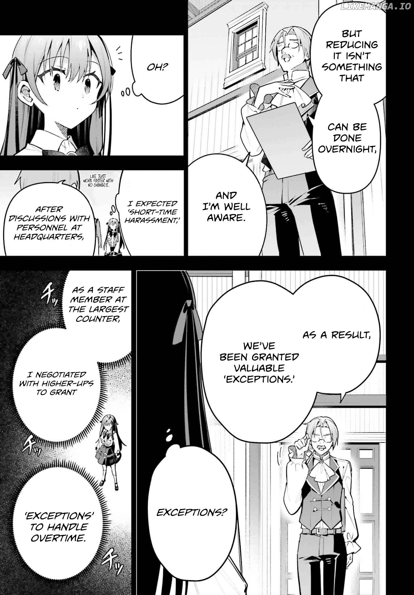 I’m the guild receptionist, but since I don’t want to work overtime, I think I’ll just solo the boss Chapter 41 - page 3