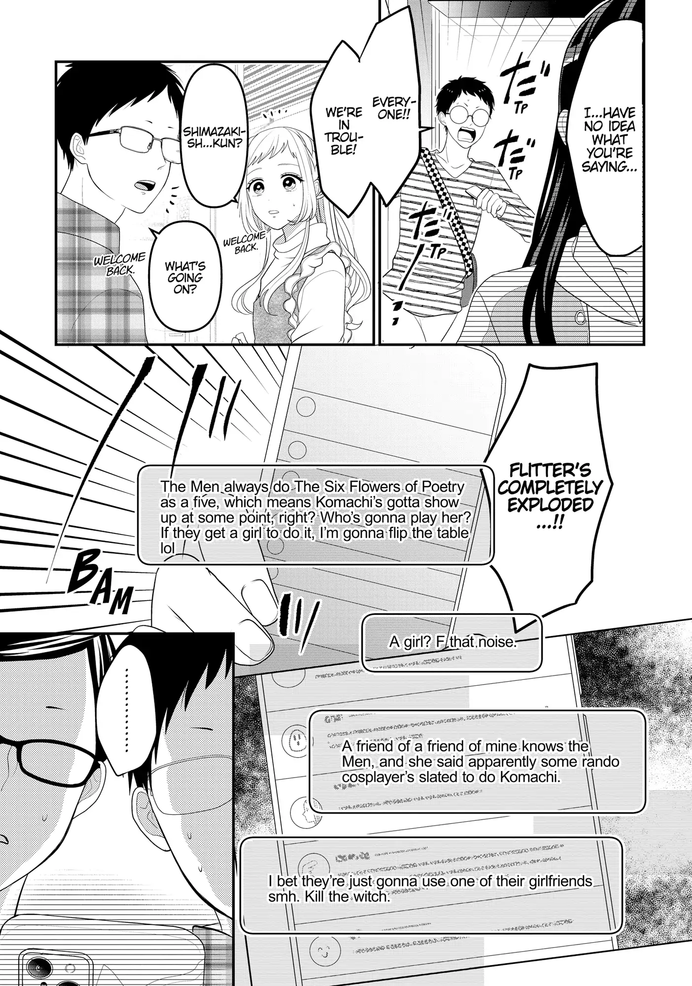 Josou Shite Mendoukusai Koto ni Natteru Nekura to Yankee no Ryou Kataomoi Chapter 105.5 - page 8