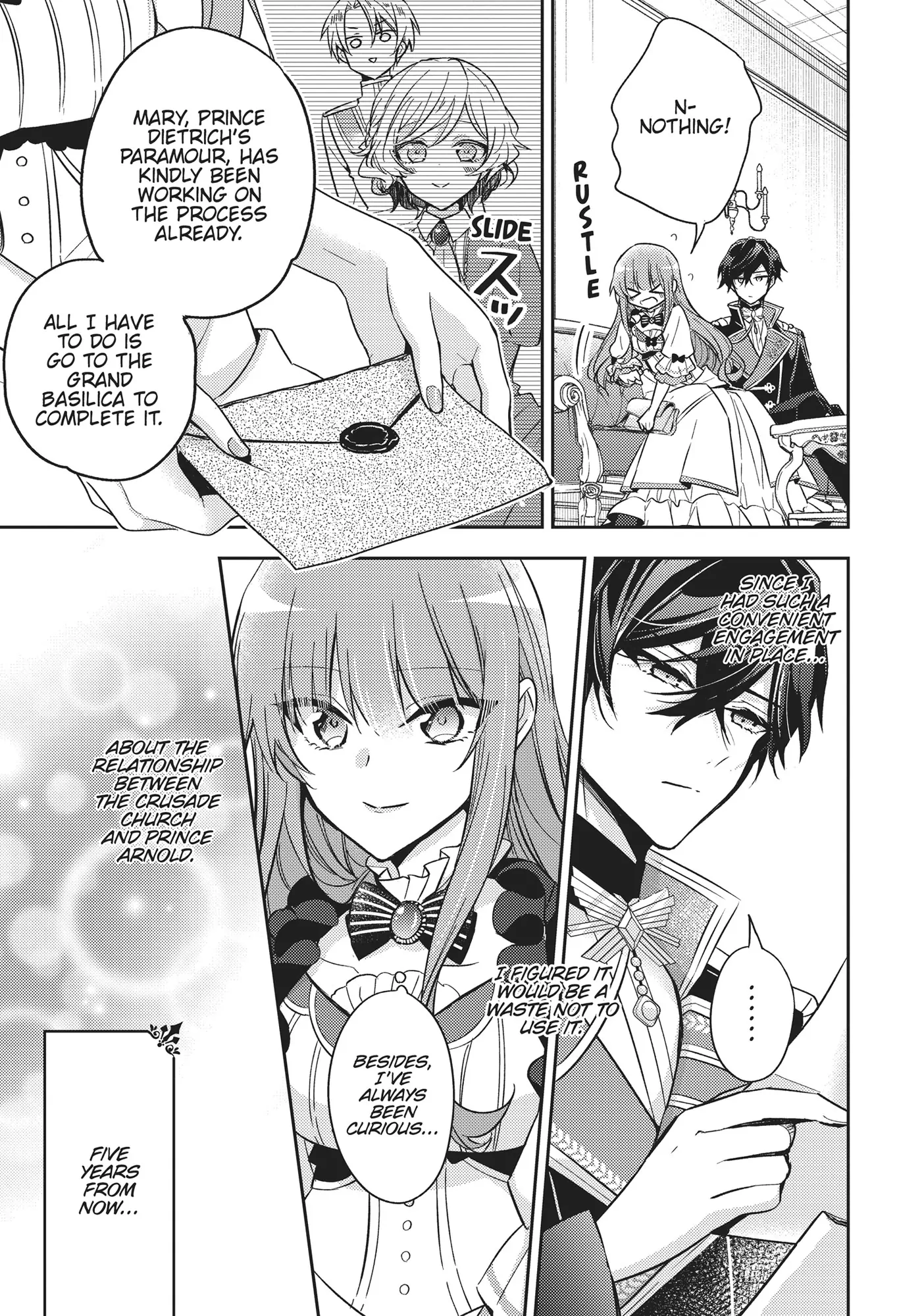 Loop 7-kaime no Akuyaku Reijou wa, Moto Tekikoku de Juukimama na Hanayome Seikatsu o Mankitsu Suru Chapter 32 - page 16