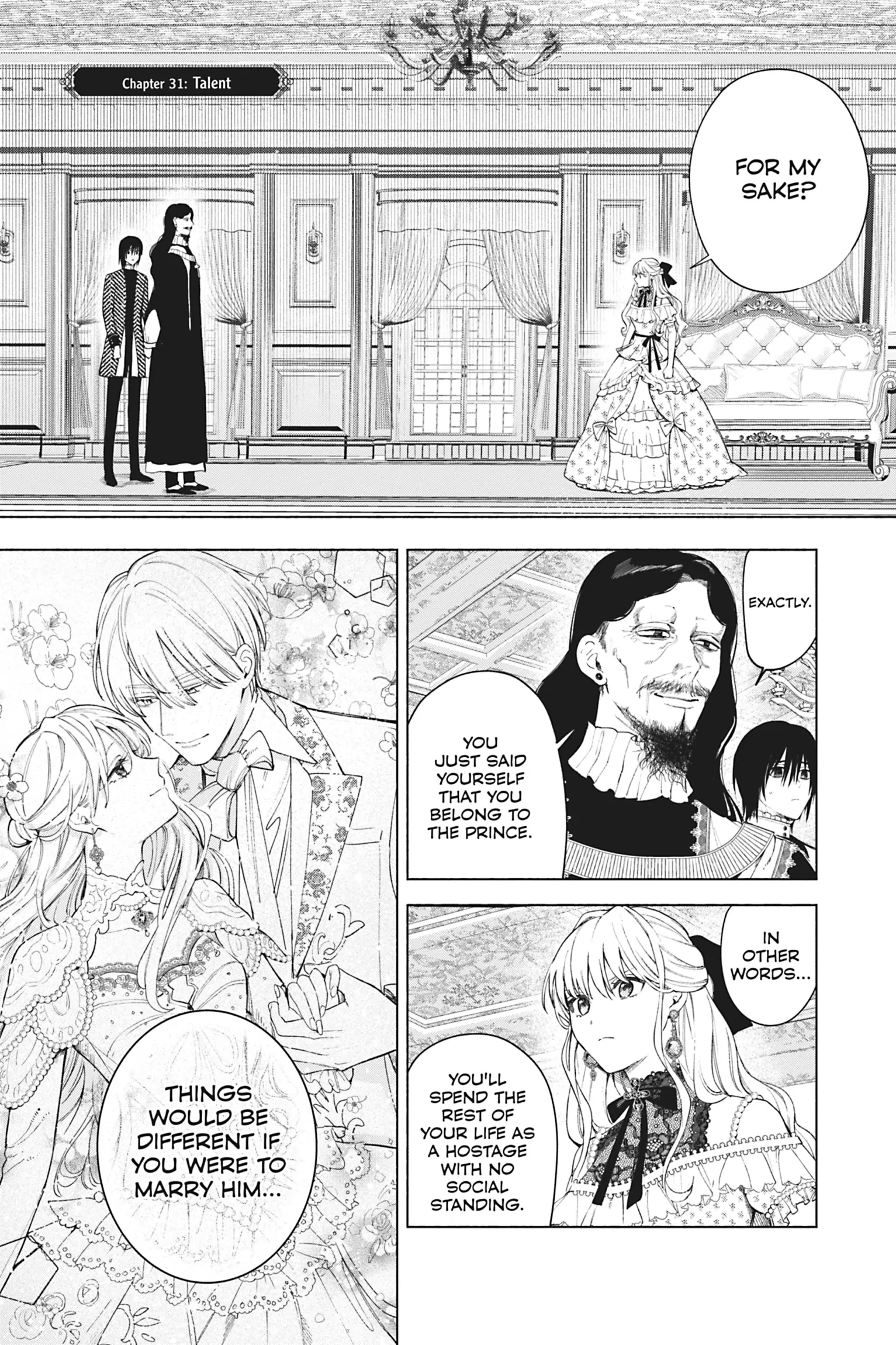 The Young Lady of a District Count Is Sold and Forced to Dote on the Crown Prince of the Neighboring Country Chapter 31 - page 1
