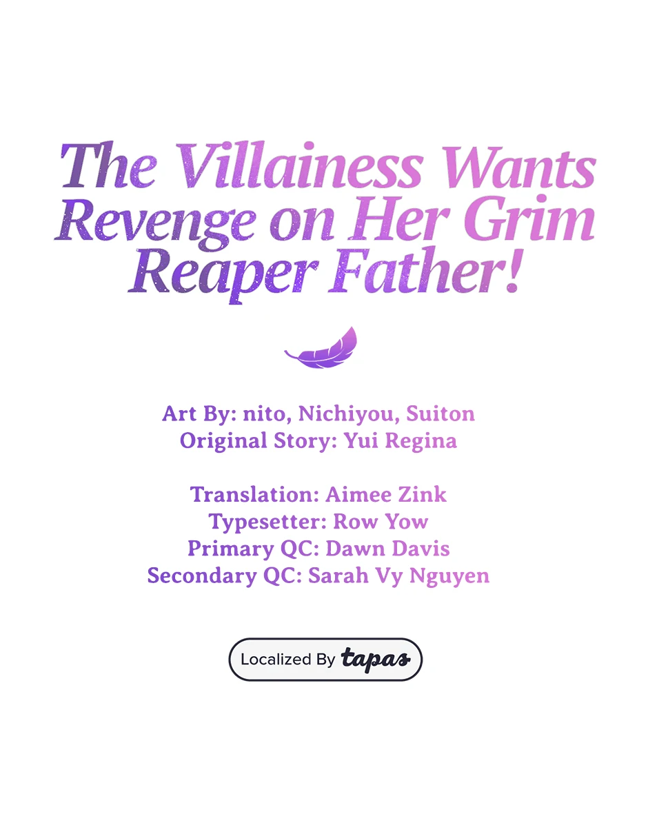 The Villainess Can't Take Revenge on Her Reaper Father Chapter 28 - page 1