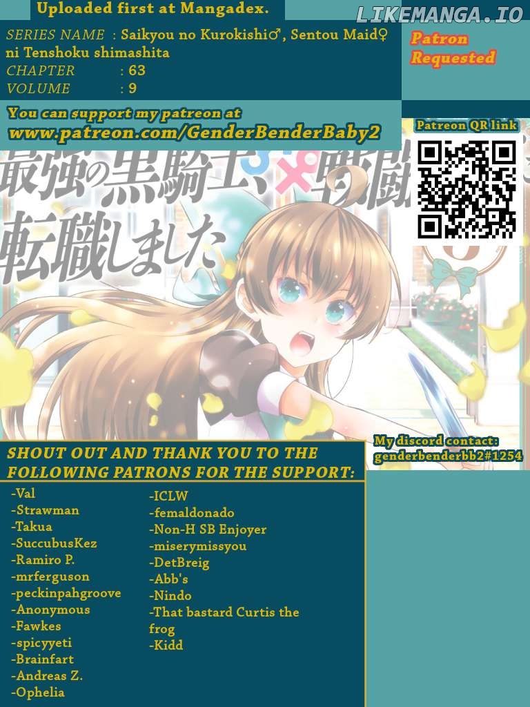 Saikyou No Kurokishi, Sentou Maid Ni Tenshoku Shimashita Chapter 63 - page 1