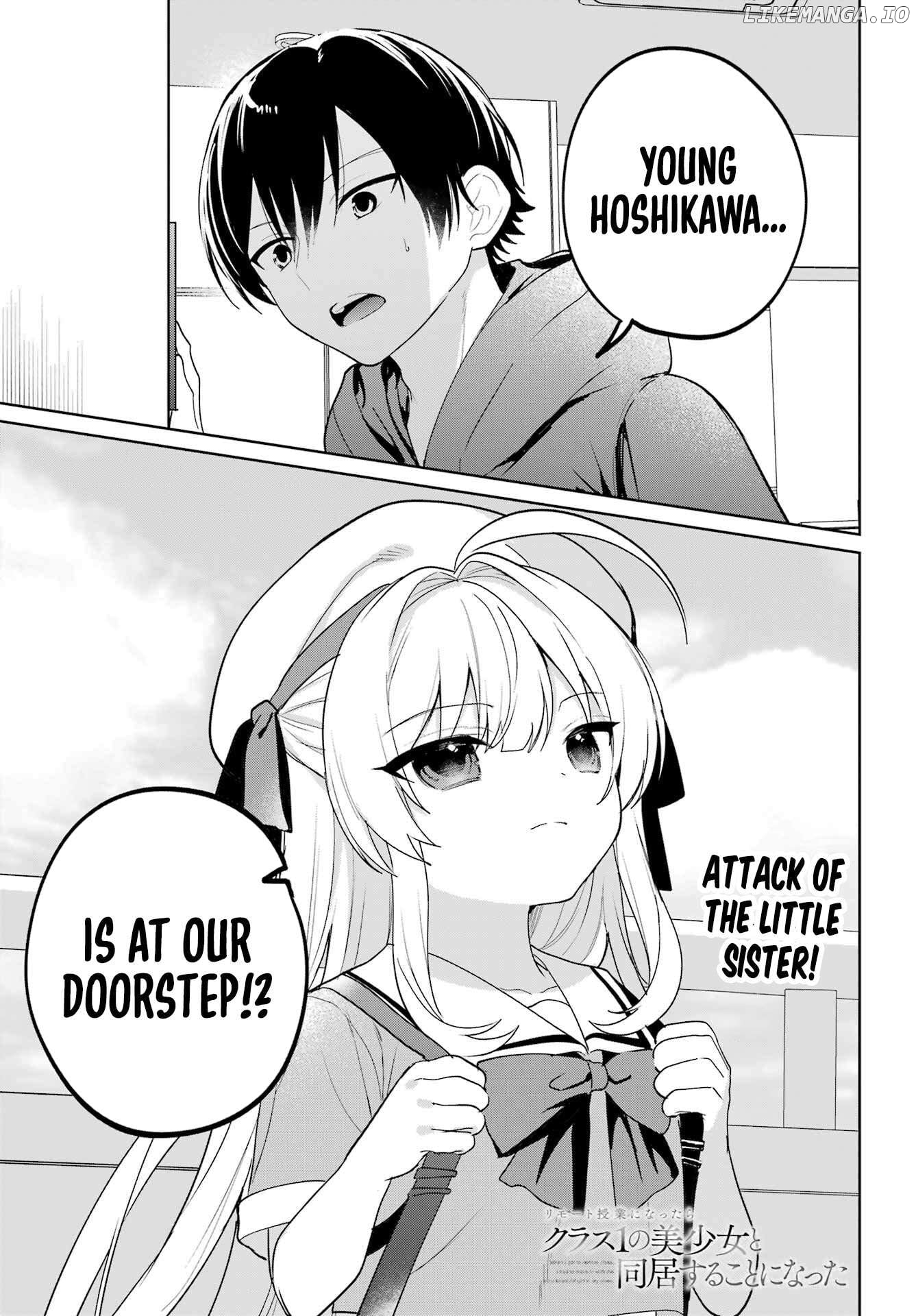 Remote Jugyou ni Nattara Class 1 no Bishoujo to Doukyo Suru Koto ni Natta Chapter 14 - page 1