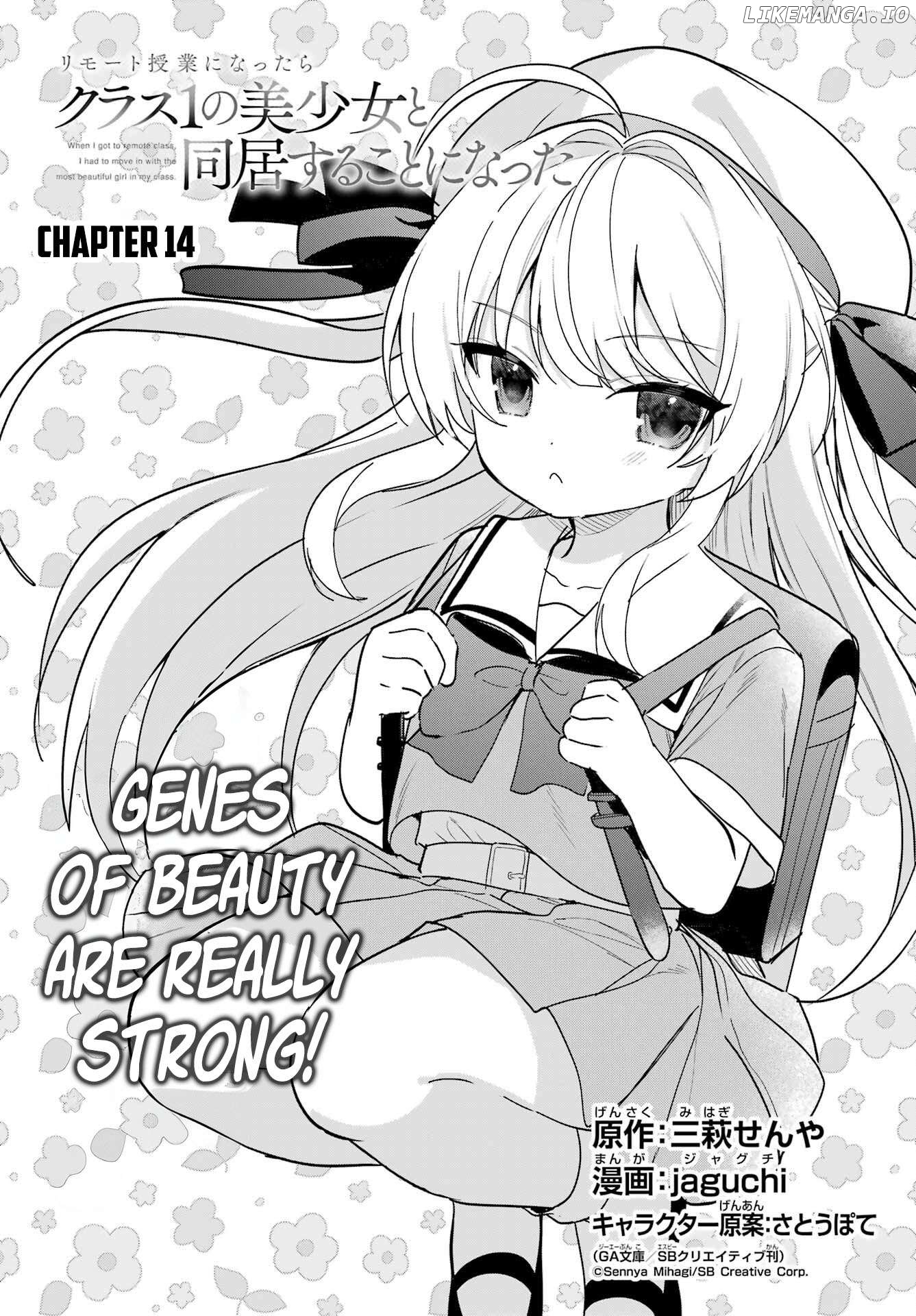 Remote Jugyou ni Nattara Class 1 no Bishoujo to Doukyo Suru Koto ni Natta Chapter 14 - page 2