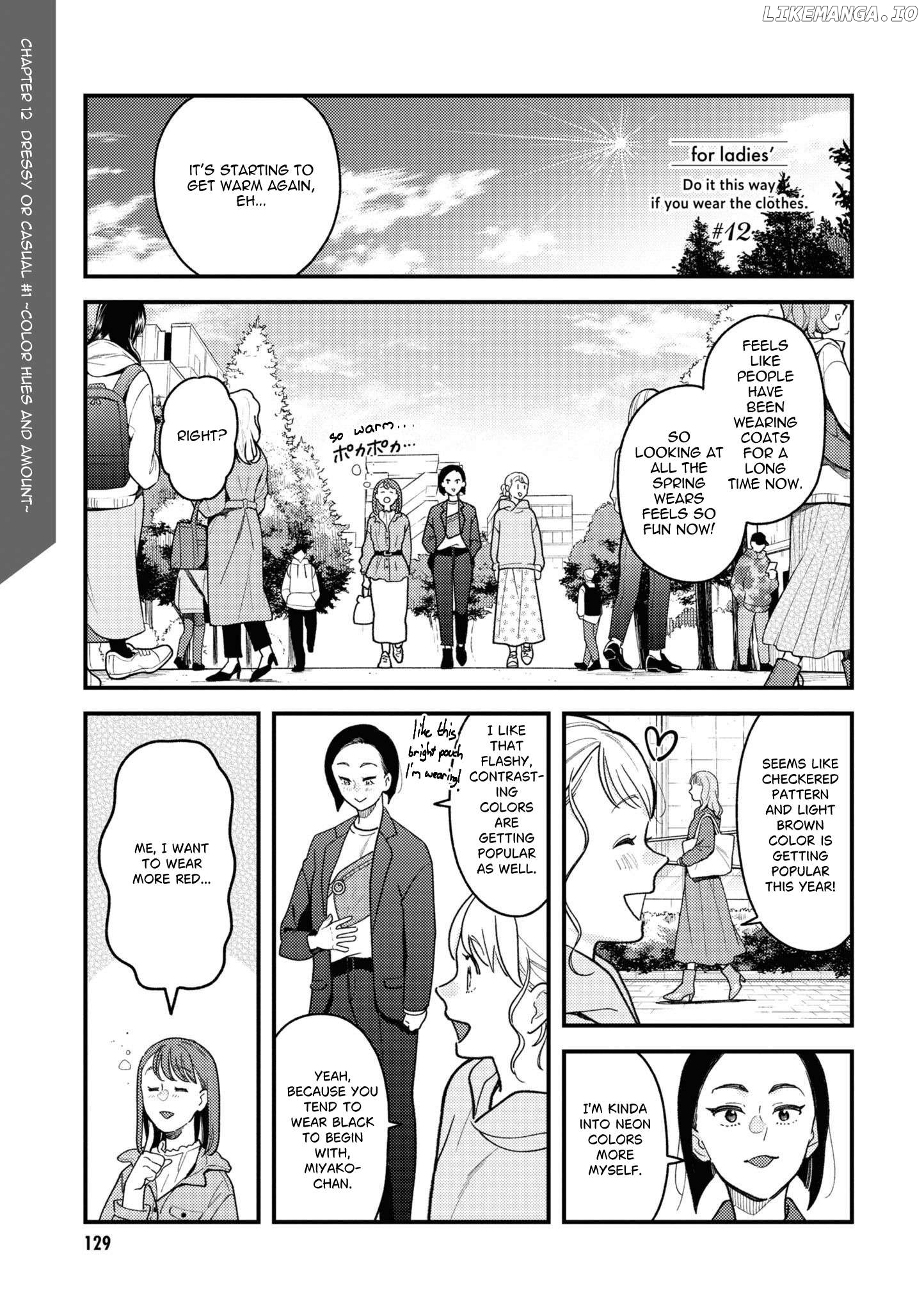 Do it this way if you wear the clothes for ladies' Chapter 12 - page 1