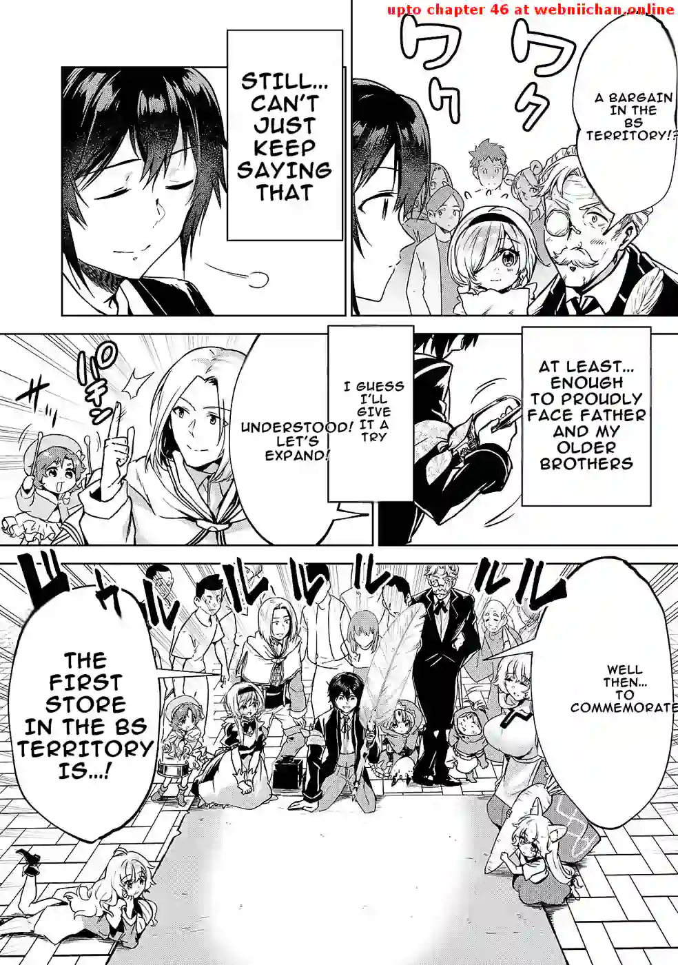 Tenshou Kizoku no Bannou Kaitaku Kara~ "Kakudai & Shukushou" Sukiru o Tsukatte Itara Saikyou Ryouchi ni Narimashita～ Chapter 10 - page 35