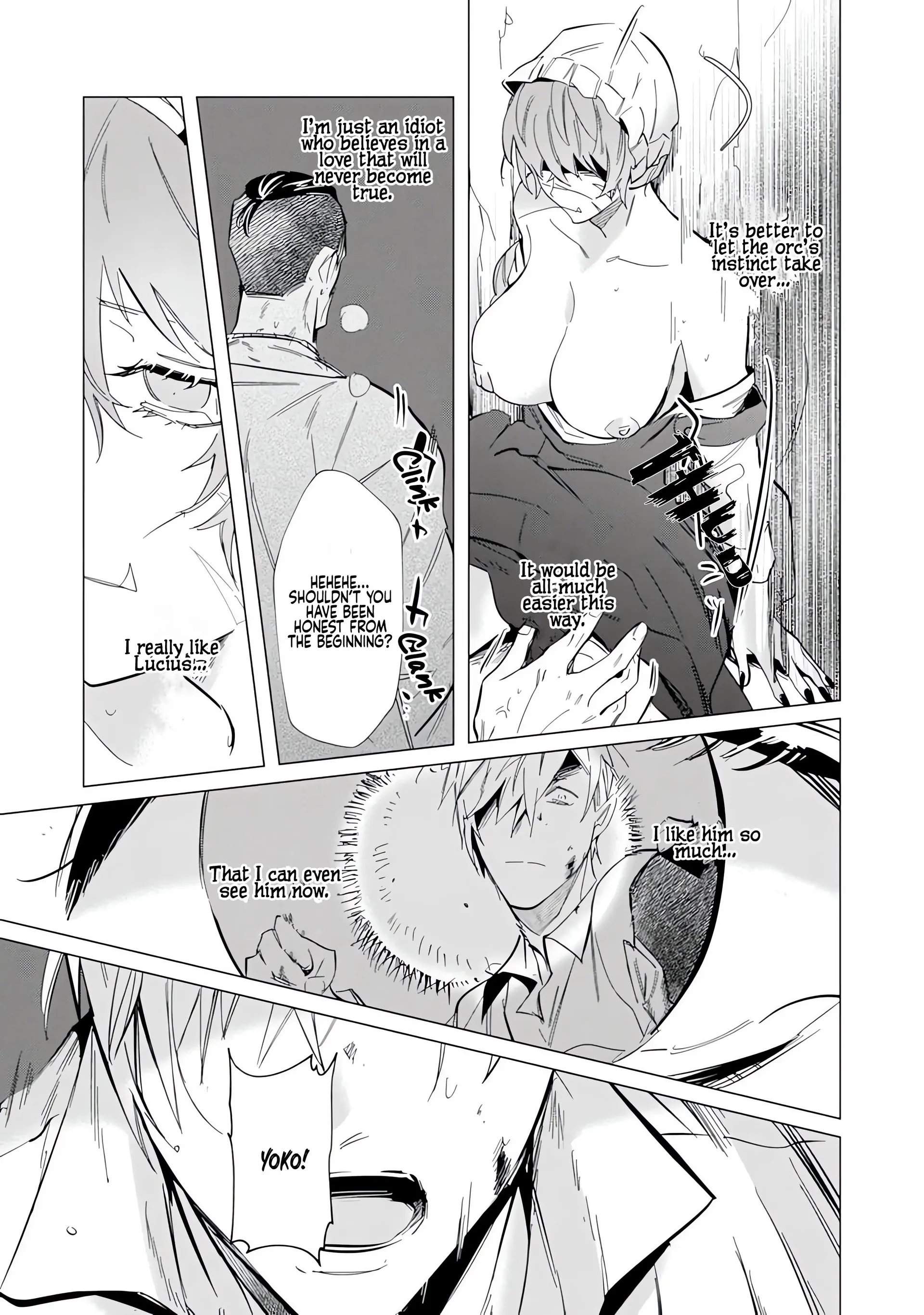 Hazure Shuzoku "Orc" ni Tensei shitara Saikyou Kishi-sama ni Torawaremashite Chapter 5 - page 20
