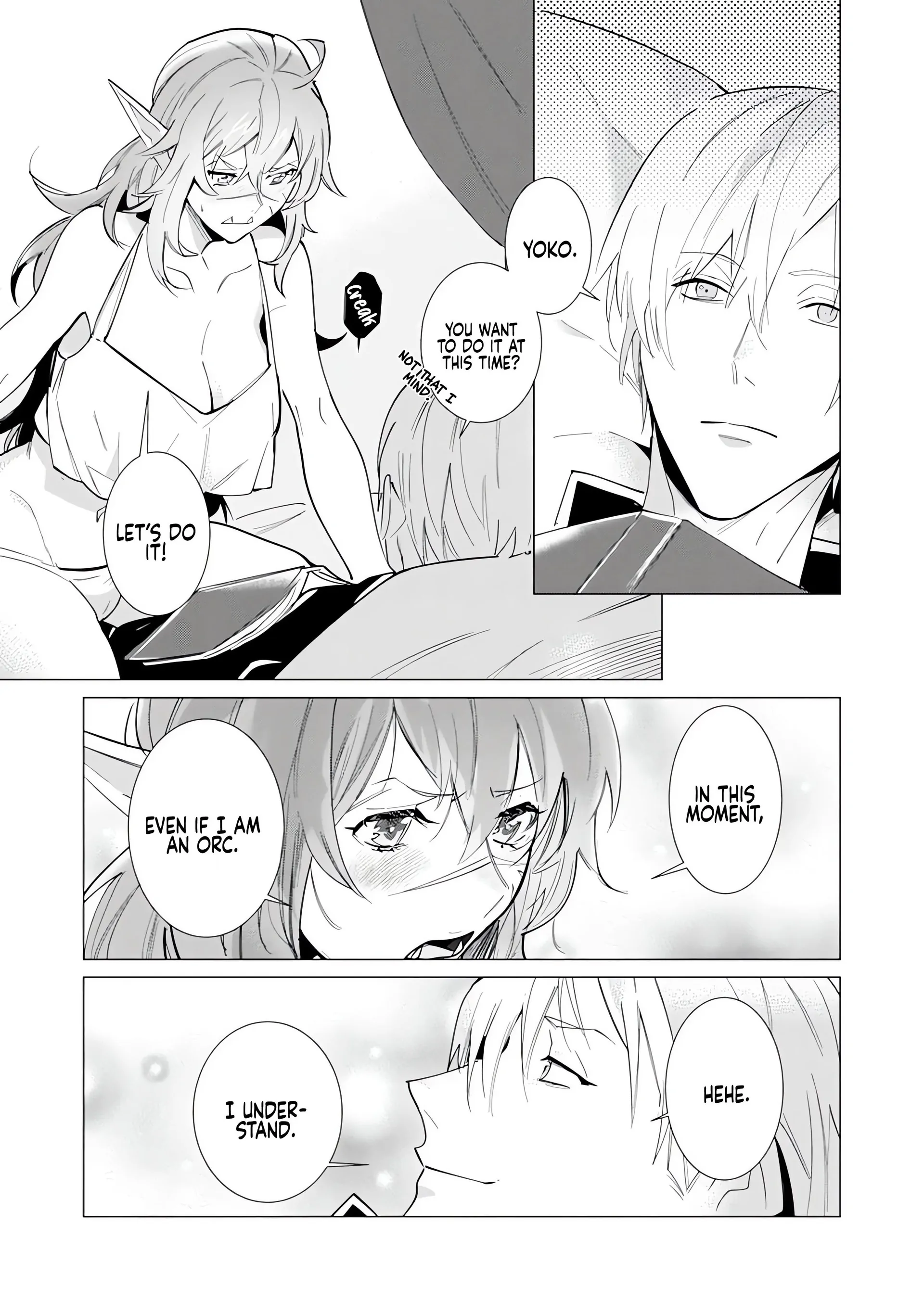 Hazure Shuzoku "Orc" ni Tensei shitara Saikyou Kishi-sama ni Torawaremashite Chapter 6 - page 13