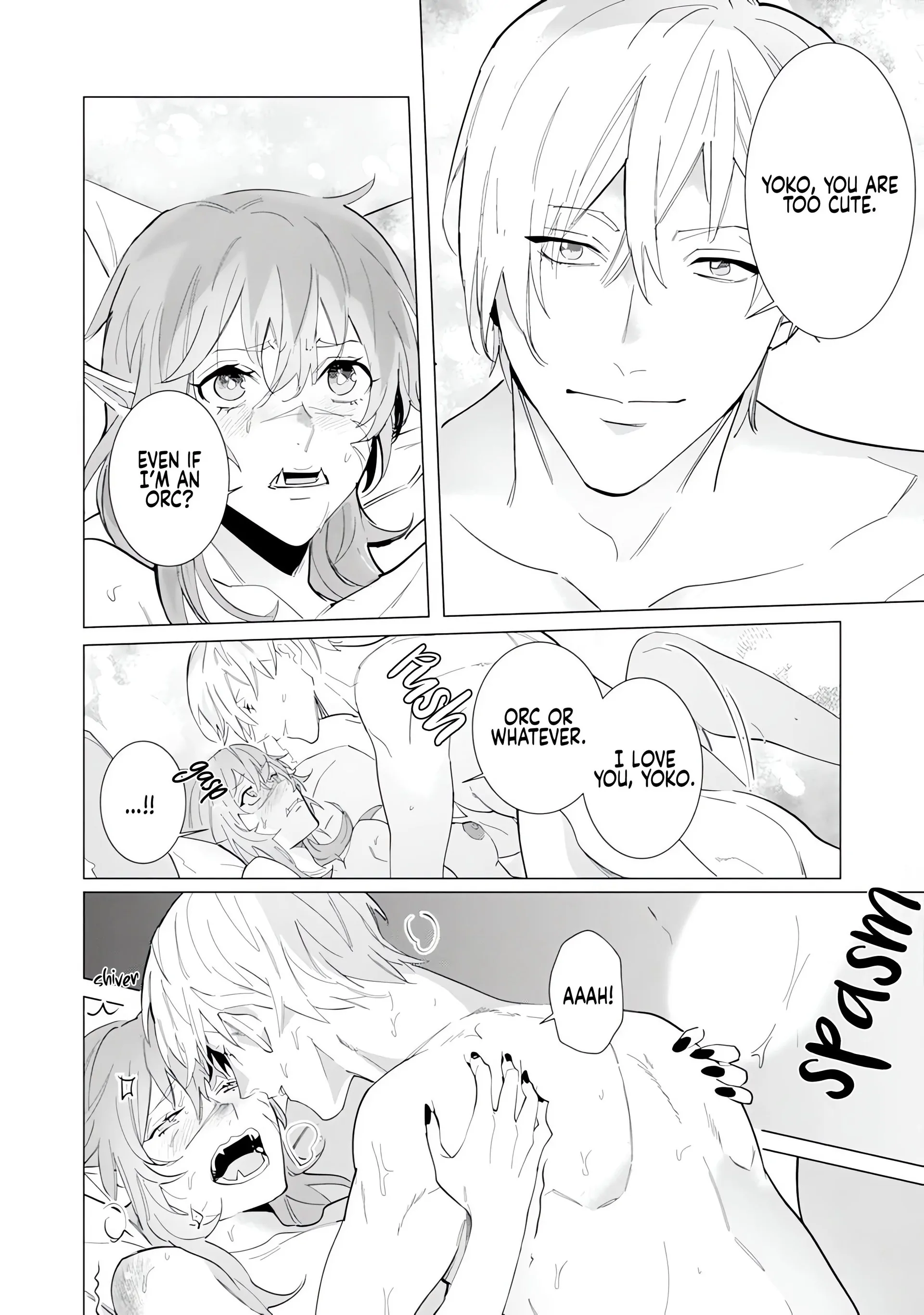 Hazure Shuzoku "Orc" ni Tensei shitara Saikyou Kishi-sama ni Torawaremashite Chapter 6 - page 16