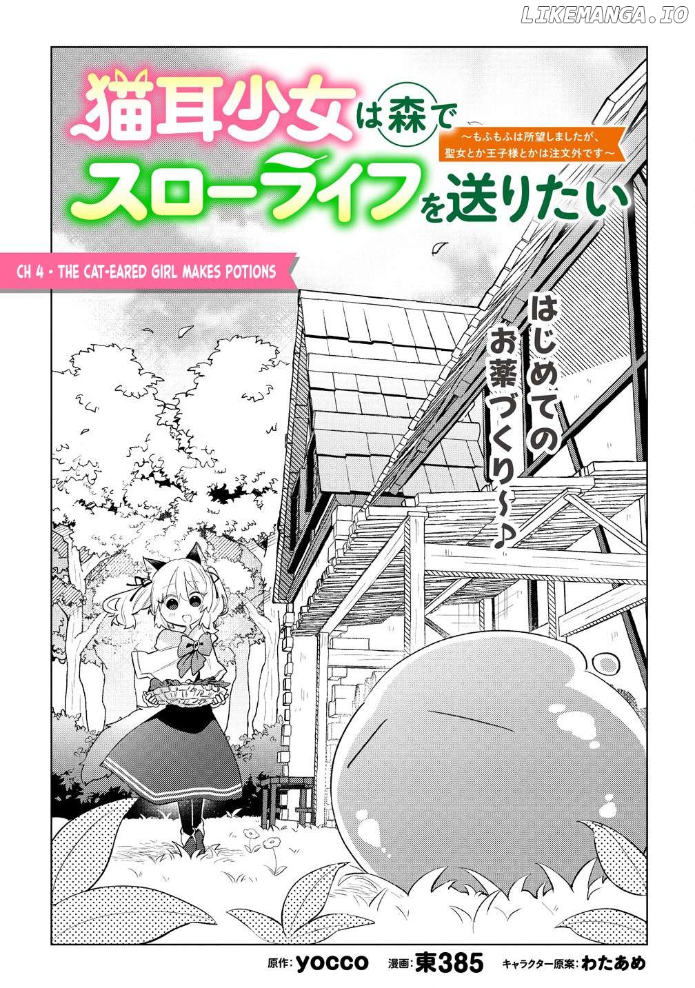 Nekomimi Shoujo wa Mori de Slow Life wo Okuritai: Mofumofu wa Shomou Shimashita ga, Seijo to ka Ouji-sama to ka wa Chuumongai desu Chapter 4 - page 2