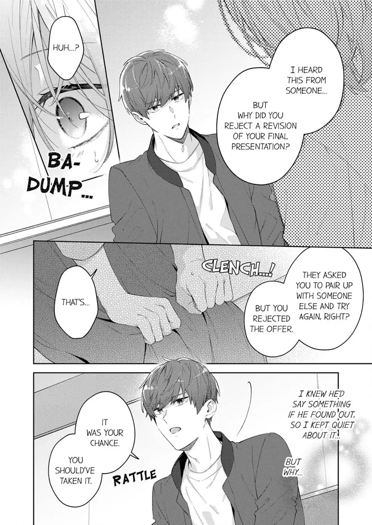 Shinya Zangyou - Shuuchaku Juume na Douki no Kiss Seme Gokujou Aibu Chapter 5 - page 12