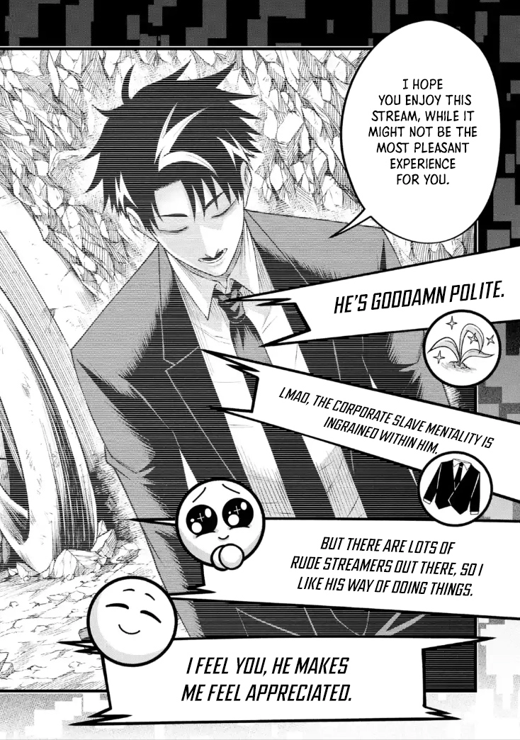 Shachiku Kensei, Haishinsha ni naru - Black Guild Kaishain, Ukkari Kaishayou Kaisen de S-kyuu Monster wo Aite ni Musou suru Tokoro wo Zenkoku Haishin shite shimau Chapter 6.5 - page 11