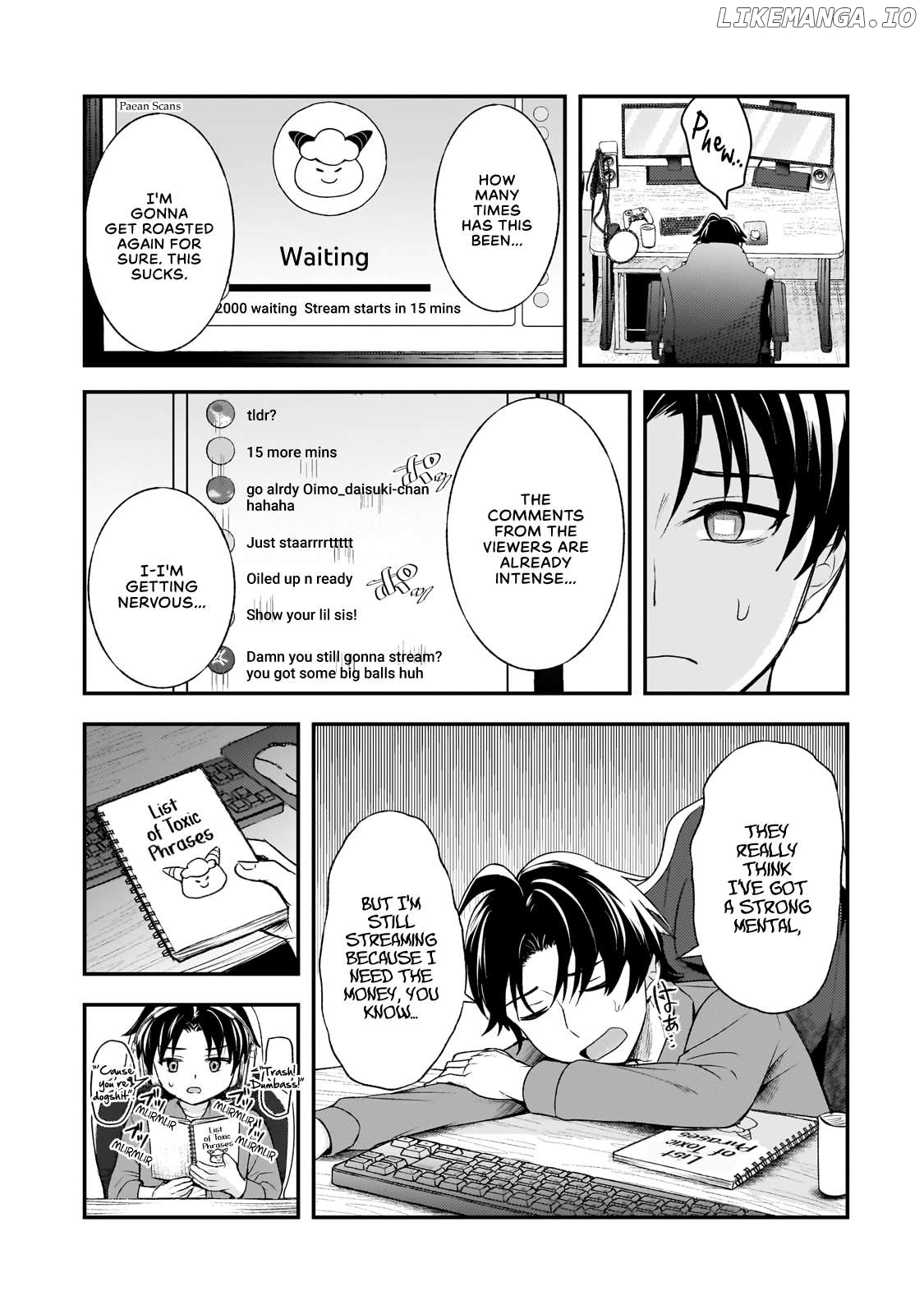 A Toxic 20-Year-Old Game Streamer Accidentally Reveals His Nice Personality Because He Forgot to End the Stream Chapter 6.1 - page 14