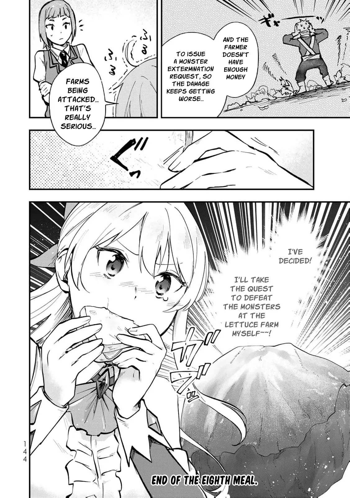 [Pakupaku desu wa] Tsuihousareta Ojou-sama no "Monster wo Taberu Hodo Tsuyoku Naru" Skill wa, 1-shoku de 1 Level Up suru Zendaimimon no Saikyou Skill deshita. 3-nichi de Jinrui Saikyou ni narimashita wa~! Chapter 8 - page 38
