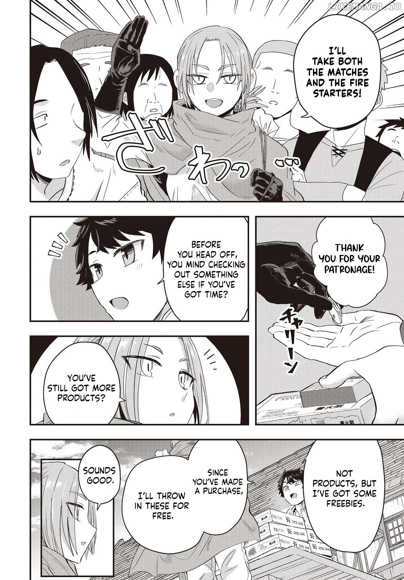Muteki Shounin no Isekai Nariagari Monogatari ~Gendai no Seihin o Jizai ni Toriyoseru Sukiru ga Aru Node Isekai de wa Rakushoudesu~ Chapter 10 - page 5