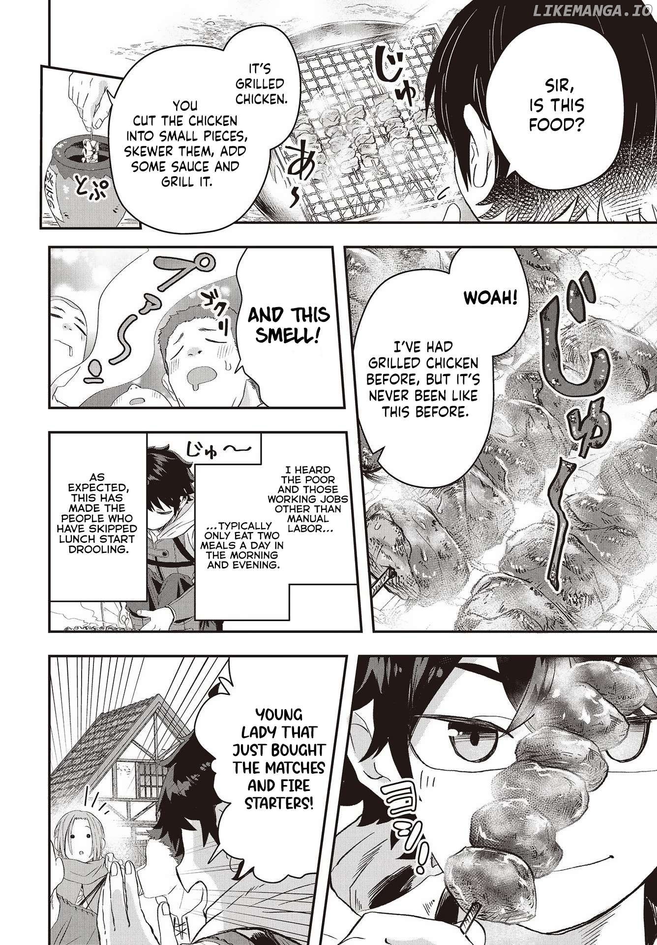 Muteki Shounin no Isekai Nariagari Monogatari ~Gendai no Seihin o Jizai ni Toriyoseru Sukiru ga Aru Node Isekai de wa Rakushoudesu~ Chapter 10 - page 7