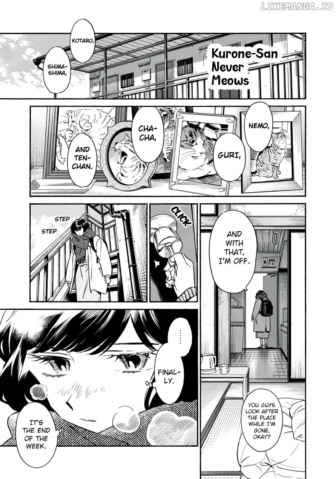 Kurone-san wa Nyaa to Nakanai Chapter 4 - page 1