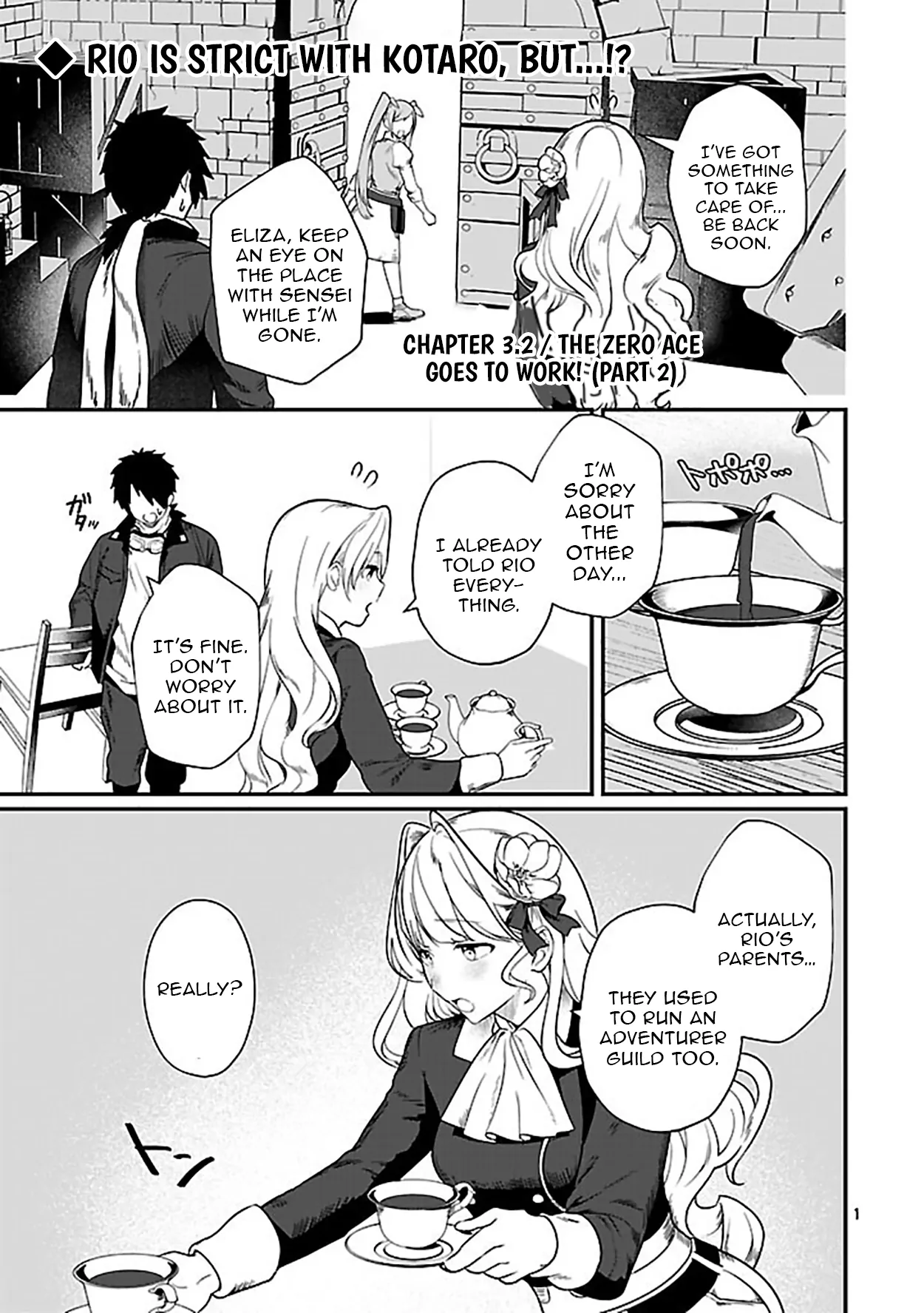 Zero Sen Ace, Isekai de Saikyou no Ryuu Kishi ni naru! Chapter 3.2 - page 1