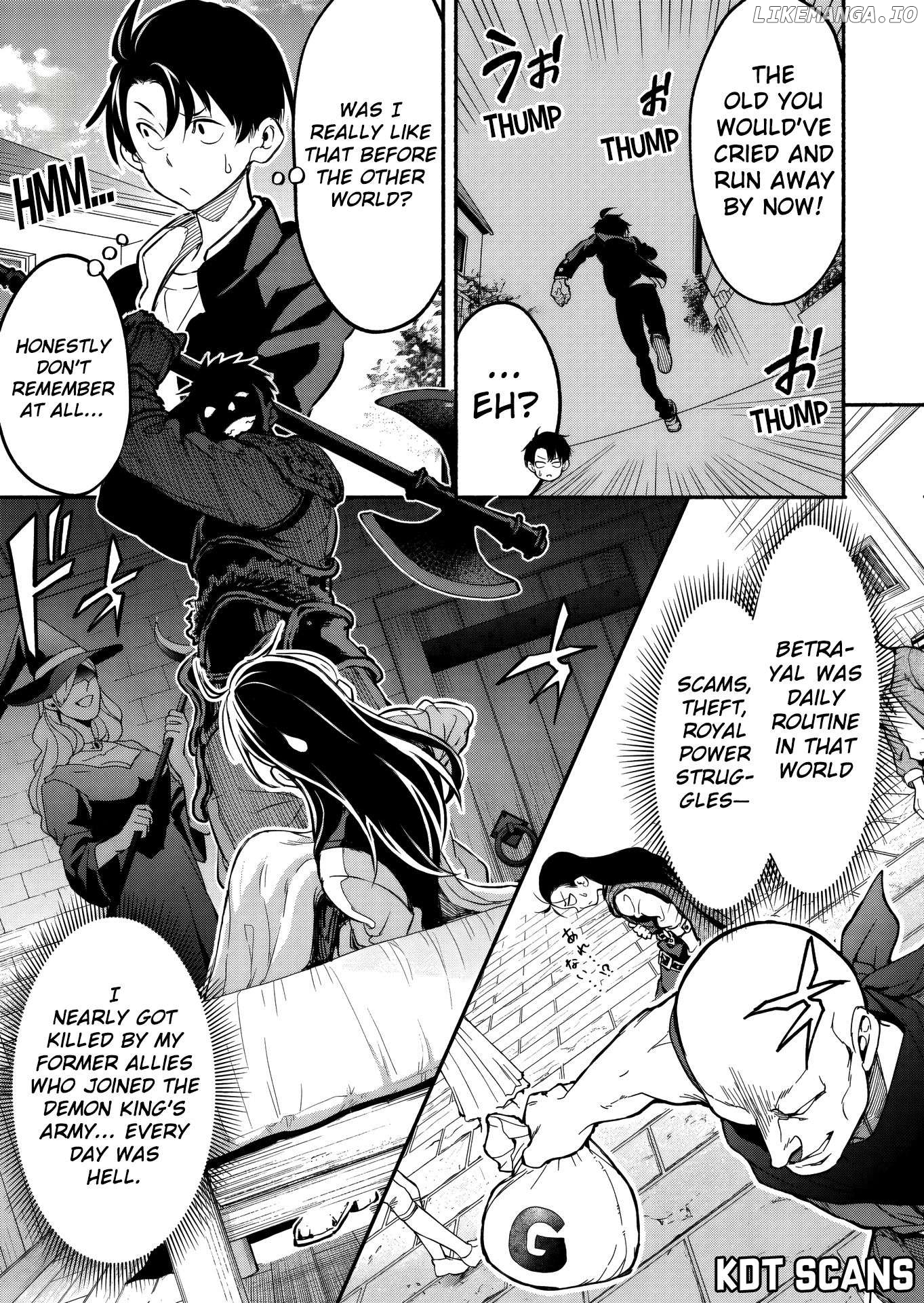 Isekai kara kikan shitara chikyuu mo kanari fantajiu deshita. Ato, makeheroin-domo kocchi minna. Chapter 3.2 - page 9
