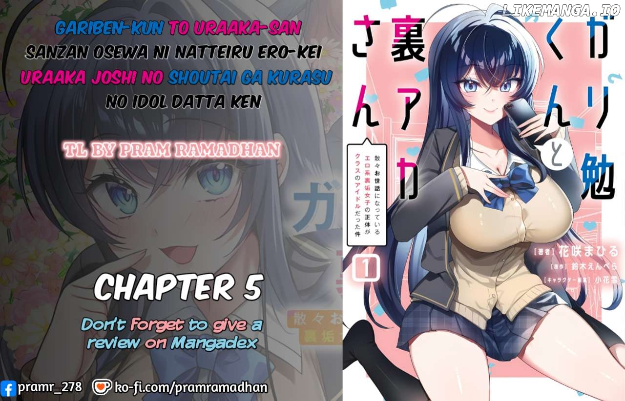 Gari Tsutomu-kun to Uraaka-san - Sanzan Osewa ni Natteiru Ero-kei Uraaka Joshi no Shoutai ga Kurasu no Idol Datta Ken Chapter 5 - page 1