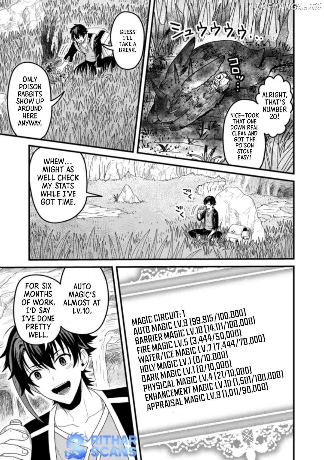 Zen Jidou Mahou [Auto Magic] no Cost Performance Musou "Seichou Speed ga Chou Osoi" to Tsuihou Sareta ga, Houchishite mo Keikenchi ga Atsumaru Mitai Desu Chapter 4.1 - page 9