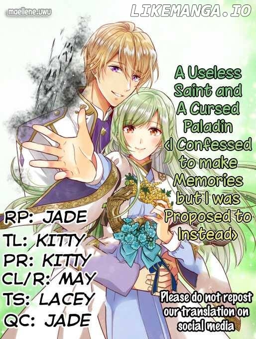 A Useless Saint and A Cursed Paladin <I Confessed to Make Memories but I was Proposed to Instead> Chapter 1.4 - page 1