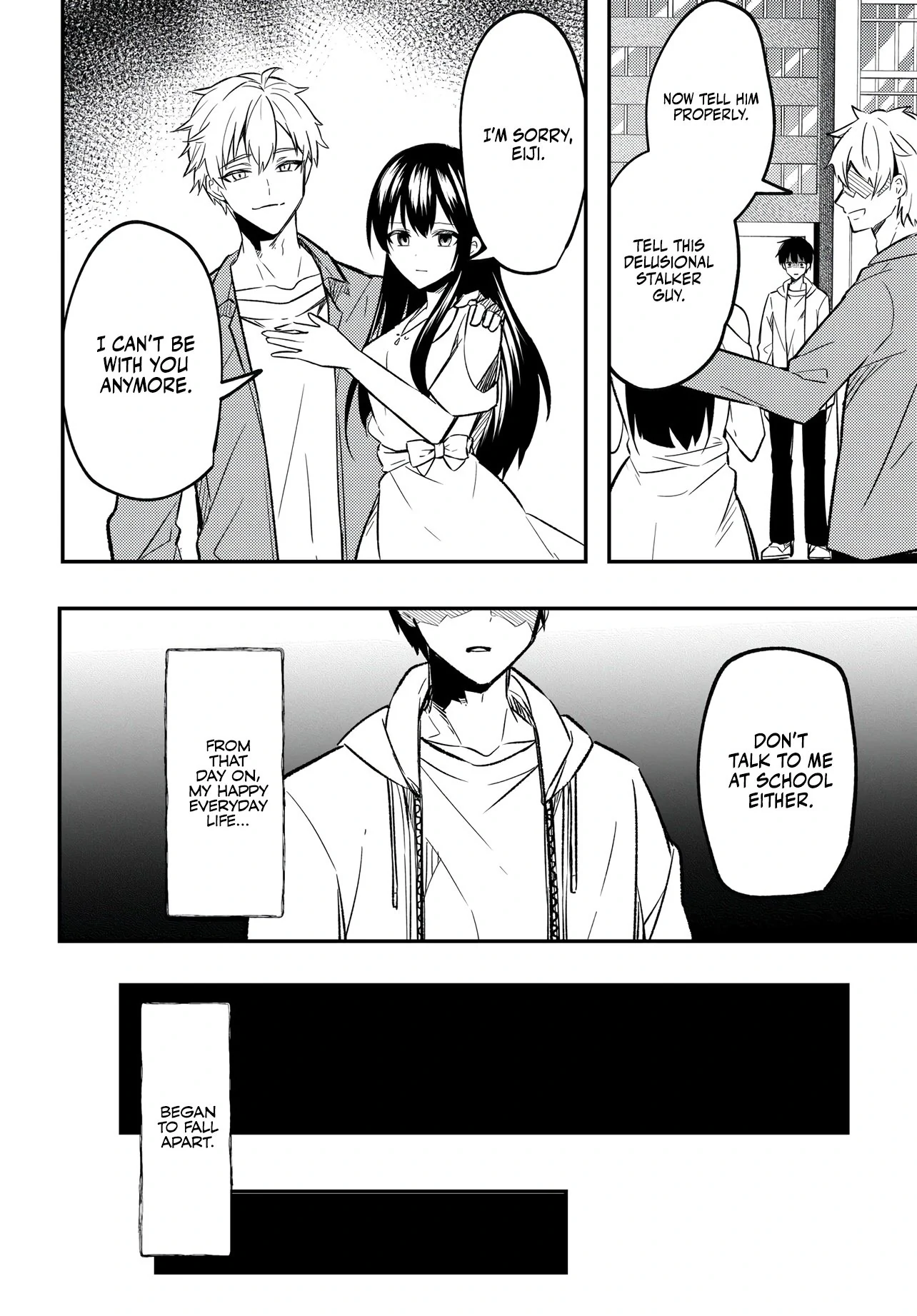 Jinsei Gyakuten ~Uwakisare, Enzai wo Kiserareta Orega, Gakuenichi no Bishoujo ni Natsukareru~ Chapter 1 - page 14