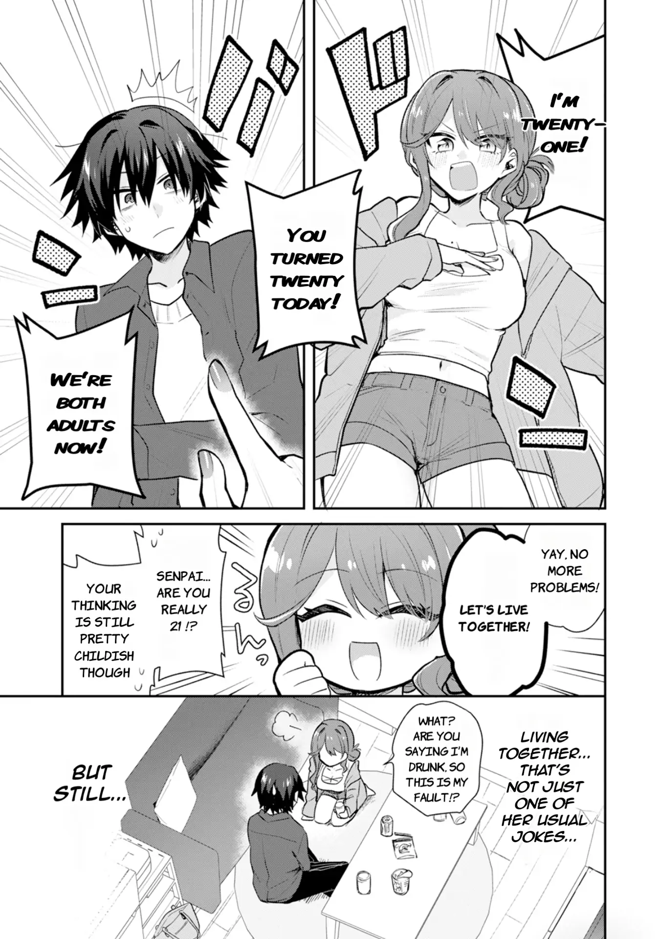 Sweet Cohabitation Romcom With My Senior Girlfriend and Alcohol Starts At Twenty Chapter 1 - page 6
