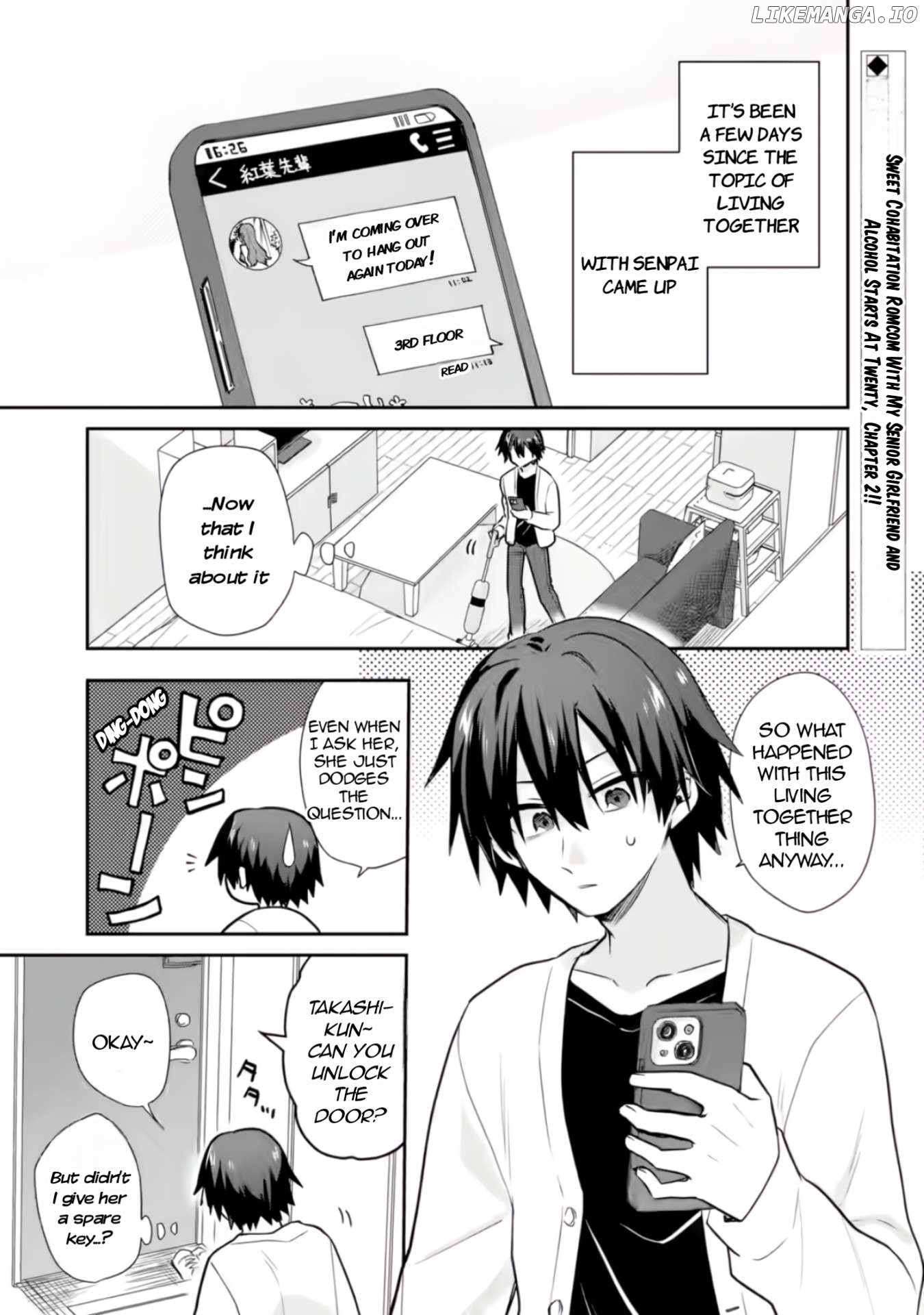 Sweet Cohabitation Romcom With My Senior Girlfriend and Alcohol Starts At Twenty Chapter 2 - page 2