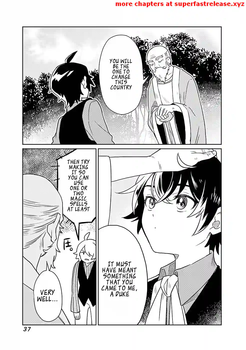 Unrequited Villager A is Picked Up by a Nobleman Who Dotes on Him, and in Addition, He Also Awakens the Legendary God Skill He Possessed Chapter 1.2 - page 17