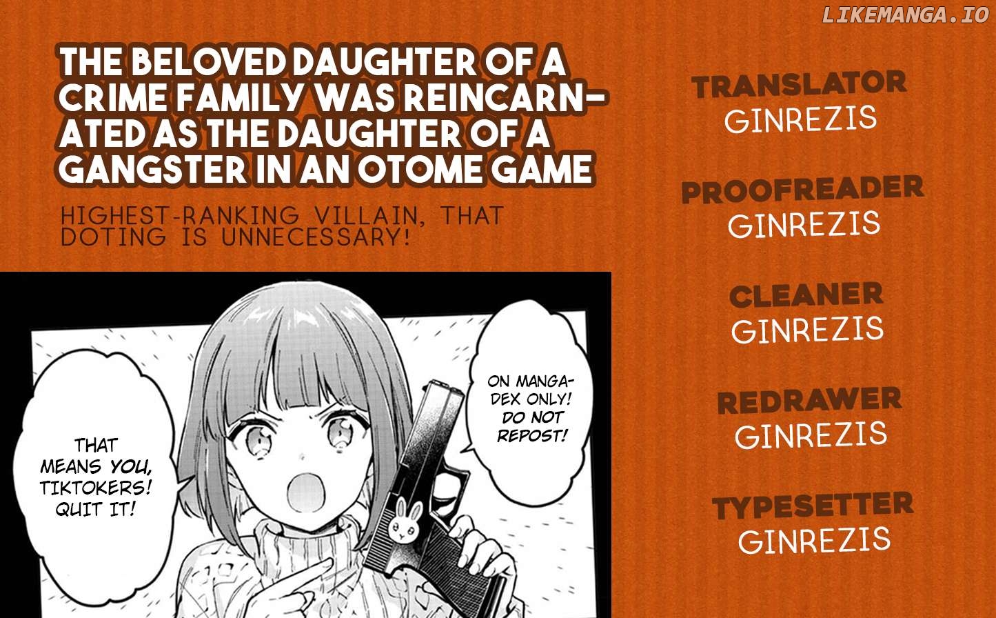 Akumana Akutou Ikka no Mana Musume, Tensei Saki mo Otome Game no Gokudou Reijou deshita Chapter 26 - page 32