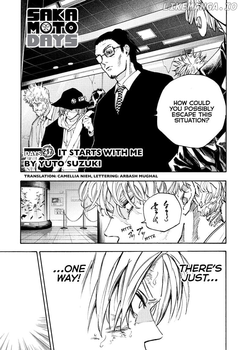 Sakamoto Days Chapter 217 - page 1