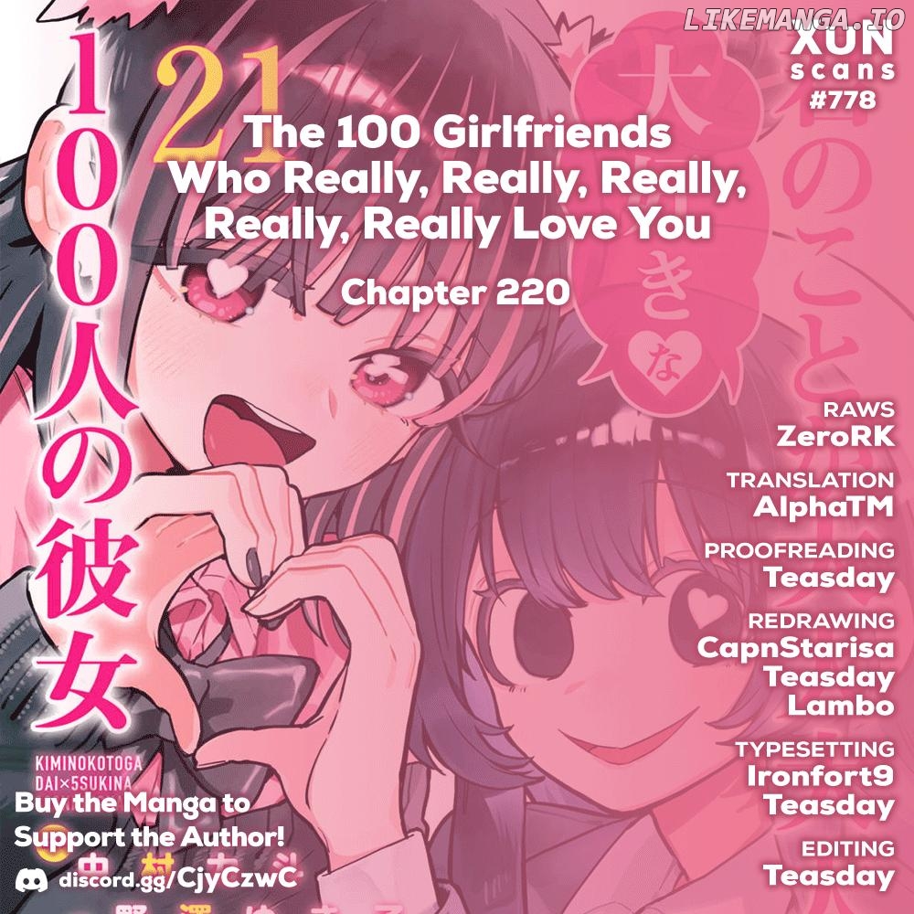 The 100 Girlfriends Who Really, Really, Really, Really, Really Love You Chapter 220 - page 1