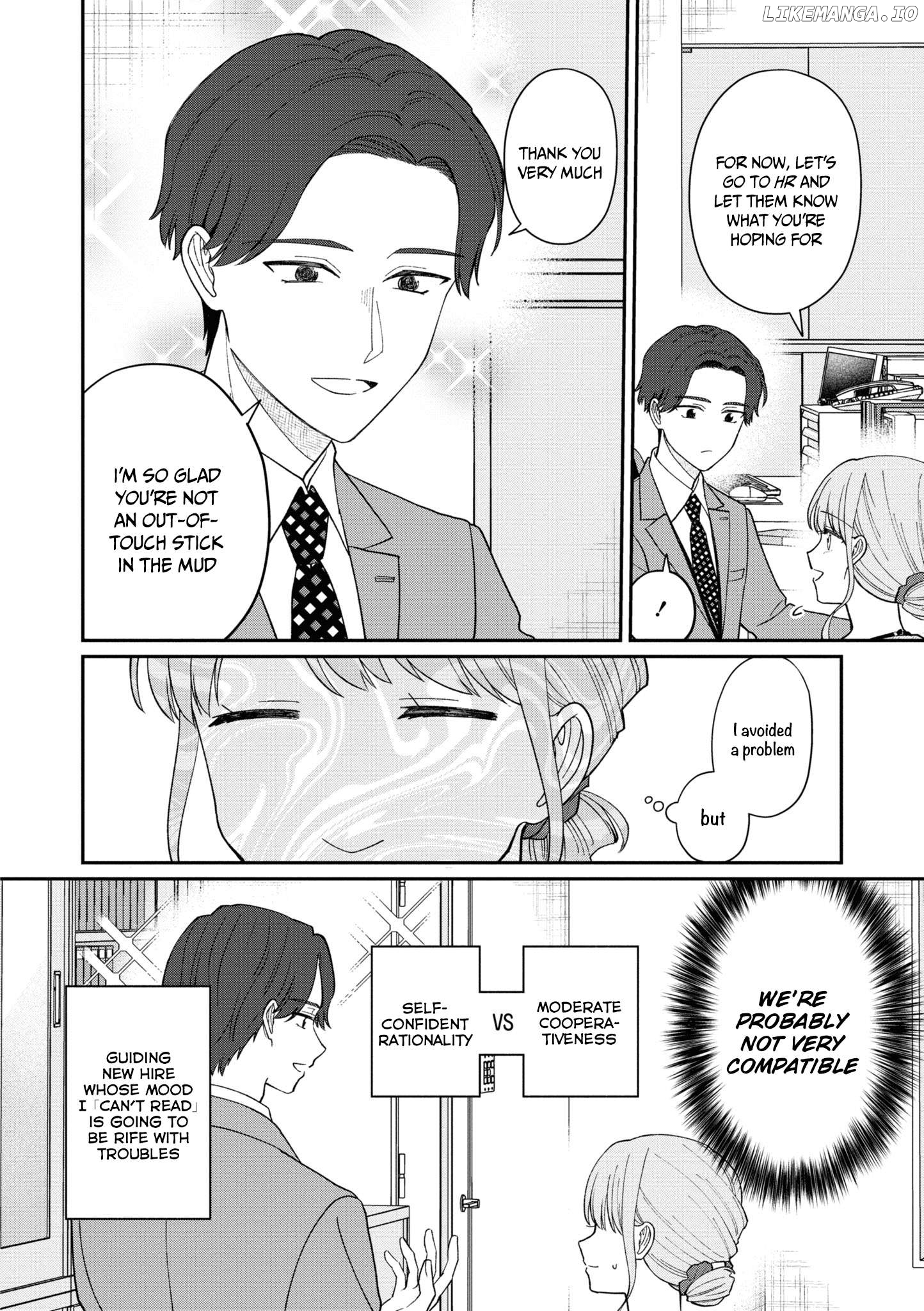 The New-Hire Who Could "Read" Emotions and the Unsociable Senpai Chapter 58 - page 6