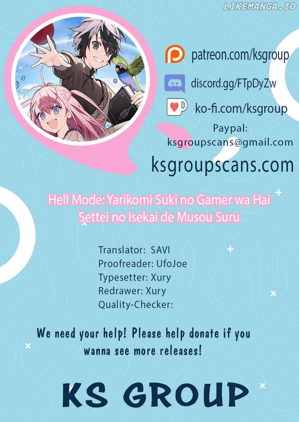 Hell Mode: Yarikomi Suki no Gamer wa Hai Settei no Isekai de Musou Suru Chapter 80.2  - page 1