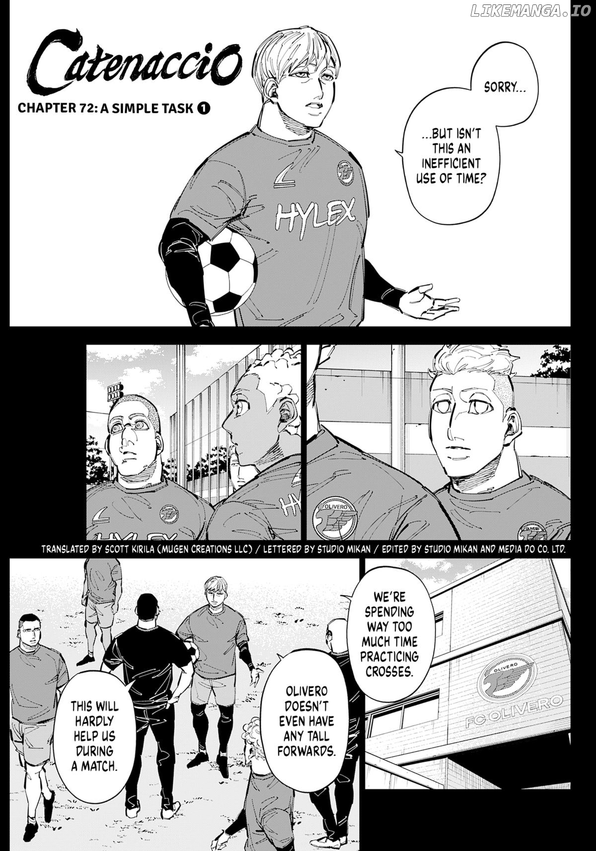 Catenaccio - Manga Chapter 72 - page 1