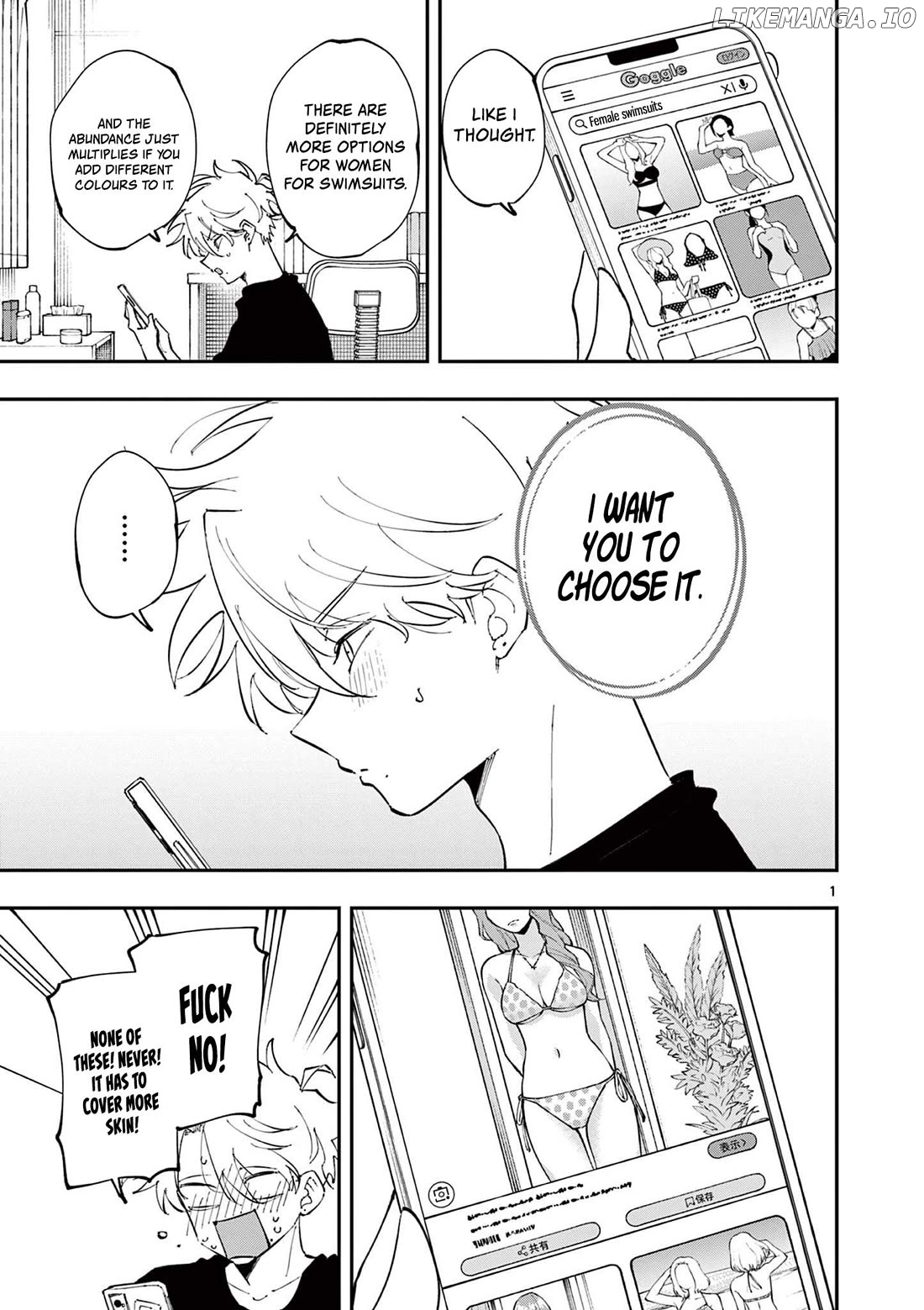 The Person Sitting Next to Me Looking at Me with Perverted Eyes Chapter 61 - page 1