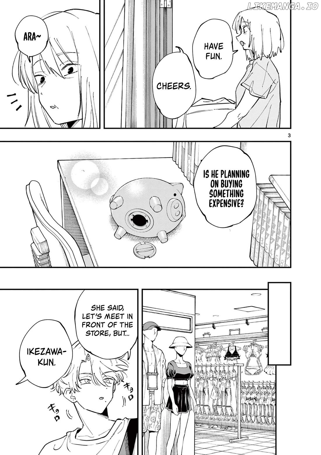 The Person Sitting Next to Me Looking at Me with Perverted Eyes Chapter 61 - page 3