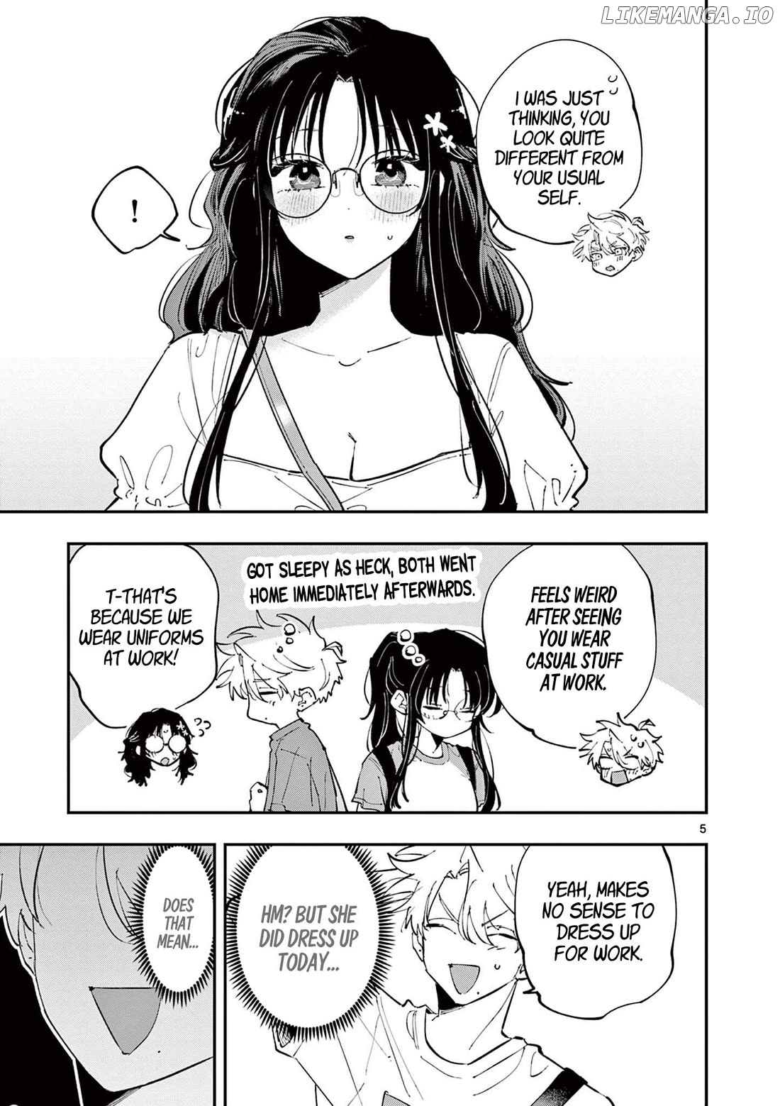 The Person Sitting Next to Me Looking at Me with Perverted Eyes Chapter 61 - page 5