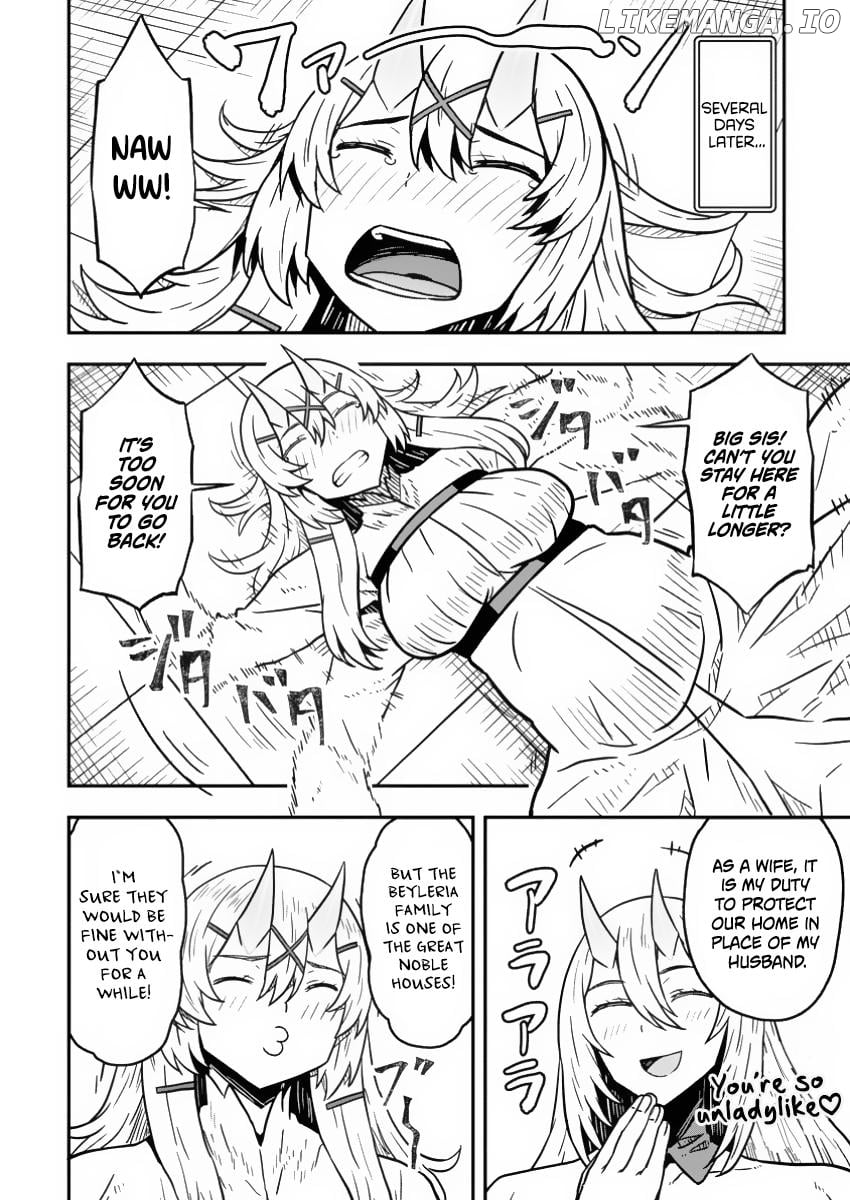 Isekai Saikyou no Yome desu ga, Yoru no Tatakai wa Ore no Hou ga Tsuyoi You desu ~Chiryaku o Ikashite Nariagaru Harem Senki~ Chapter 21 - page 21