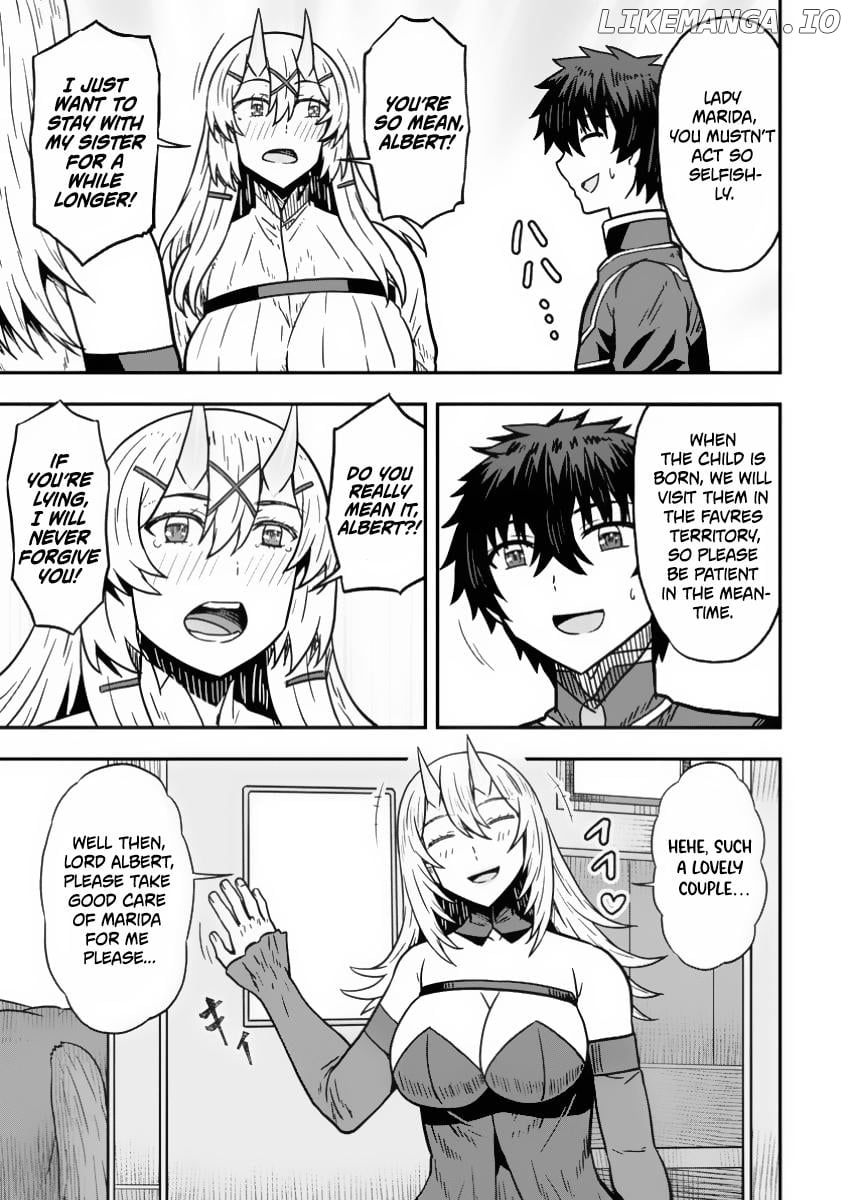 Isekai Saikyou no Yome desu ga, Yoru no Tatakai wa Ore no Hou ga Tsuyoi You desu ~Chiryaku o Ikashite Nariagaru Harem Senki~ Chapter 21 - page 22