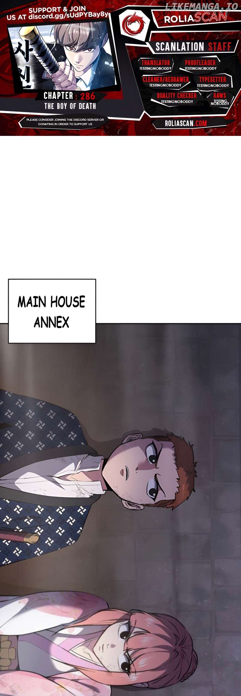 The Boy of Death Chapter 286 - page 1