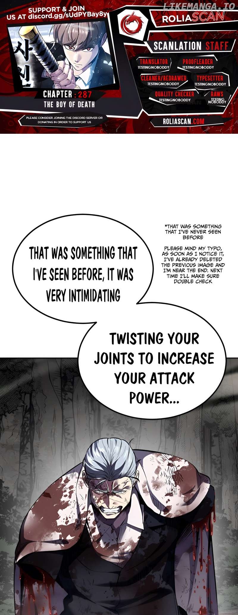 The Boy of Death Chapter 287 - page 1