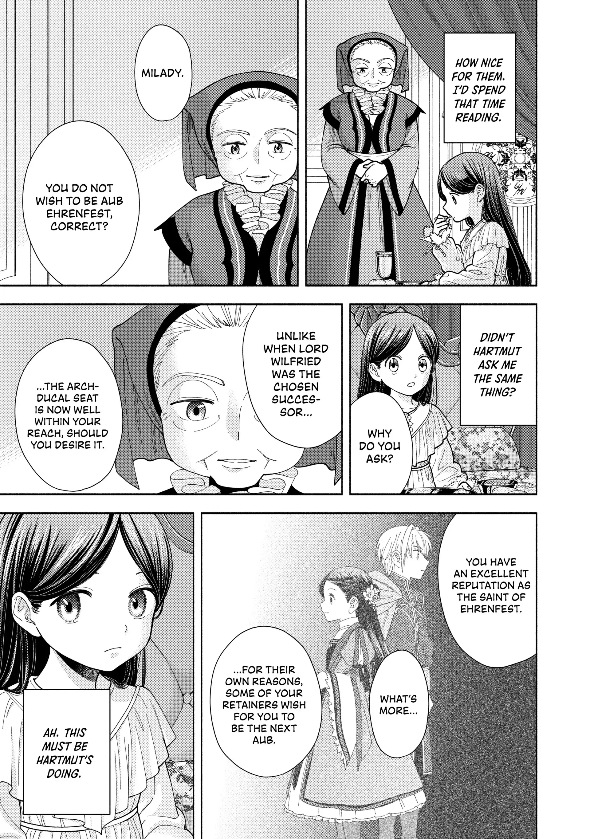 Honzuki No Gekokujou ~Shisho Ni Naru Tame Ni Wa Shudan Wo Erandeiraremasen~ Dai 4-Bu 「 Kizokuin No Toshokan Wo Sukuitai!」 Chapter 15 - page 9