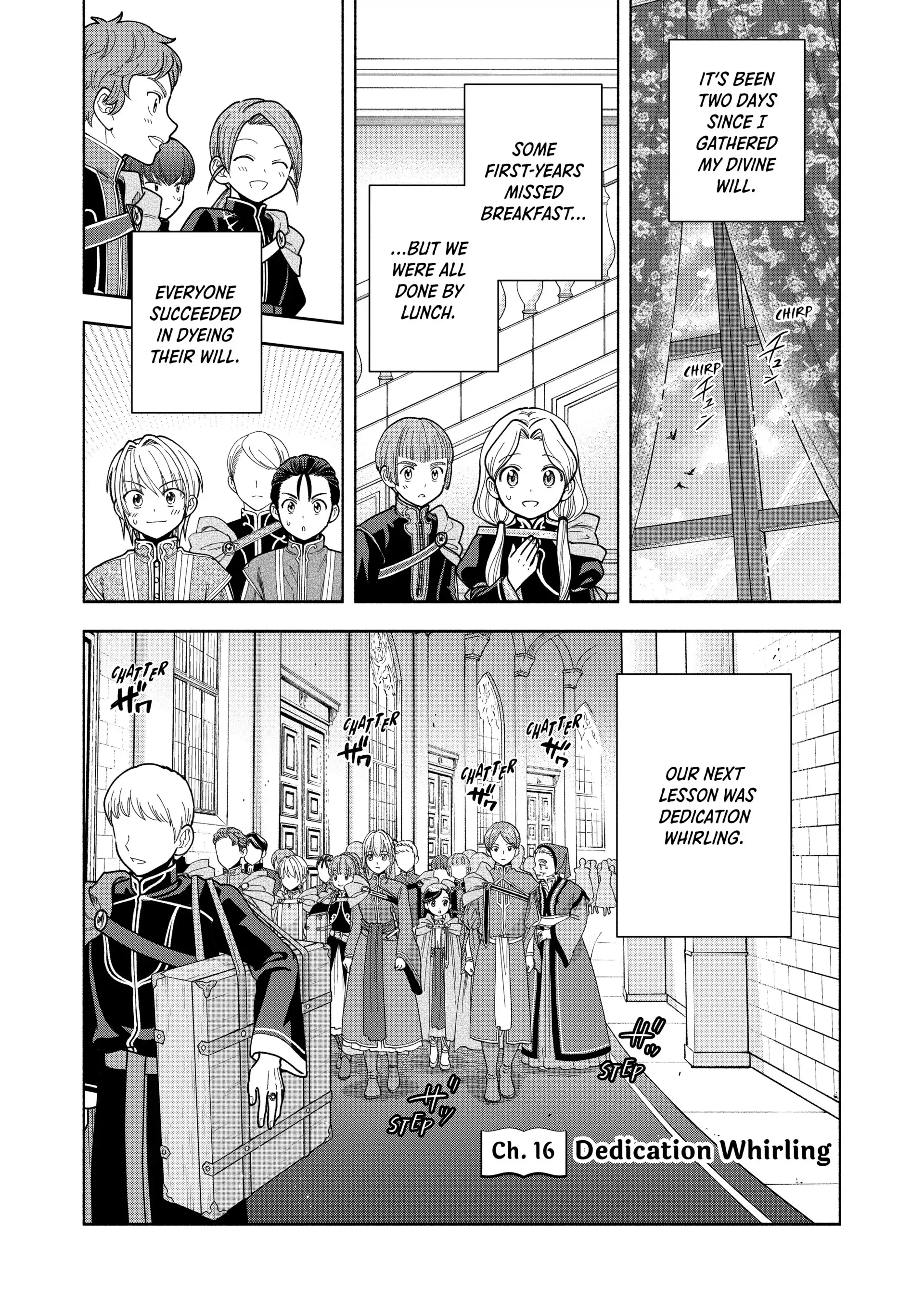 Honzuki No Gekokujou ~Shisho Ni Naru Tame Ni Wa Shudan Wo Erandeiraremasen~ Dai 4-Bu 「 Kizokuin No Toshokan Wo Sukuitai!」 Chapter 16 - page 1