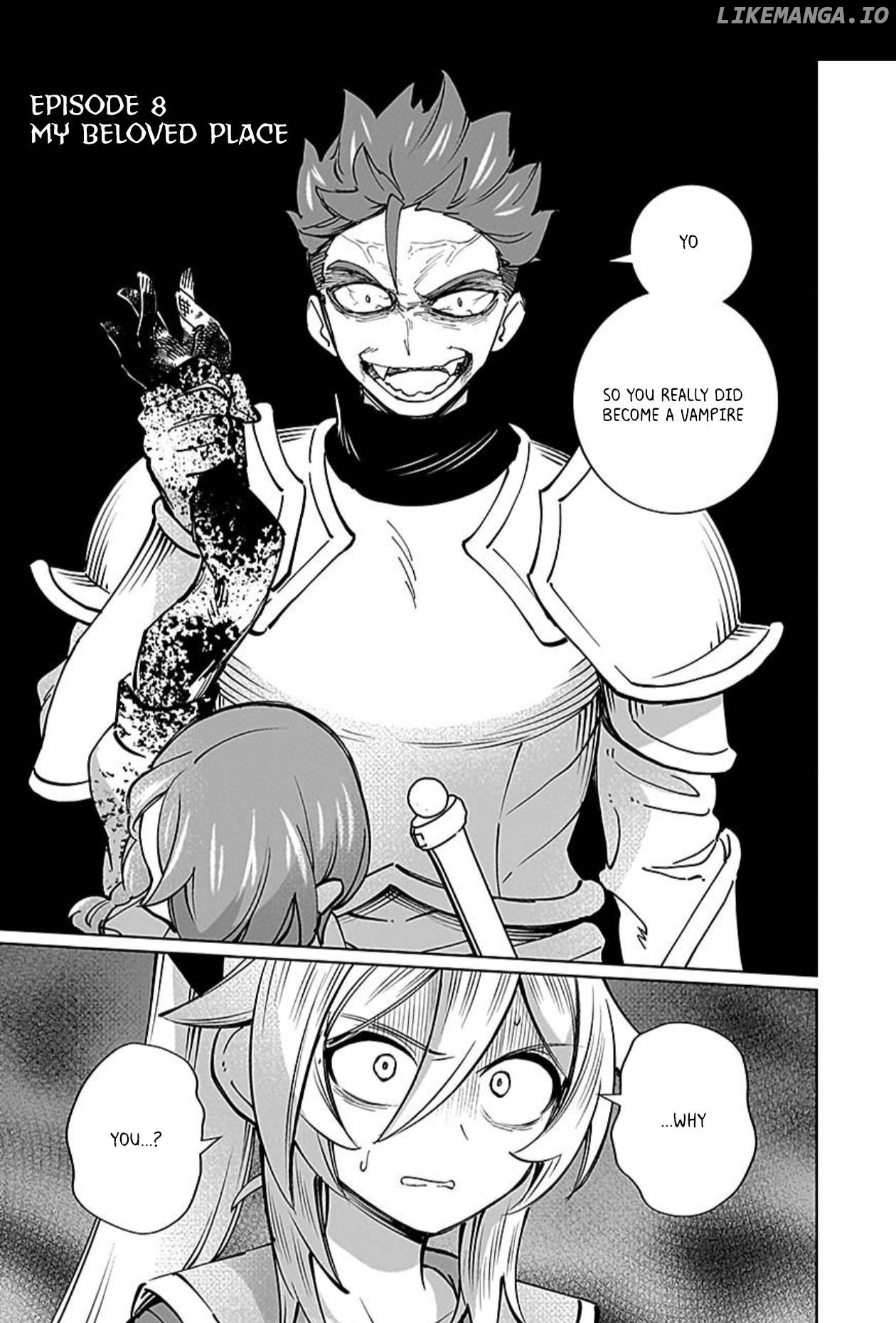 A girl who longed to be a "hero" aims to be a "hero" even if she falls into a vampire Chapter 8 - page 2