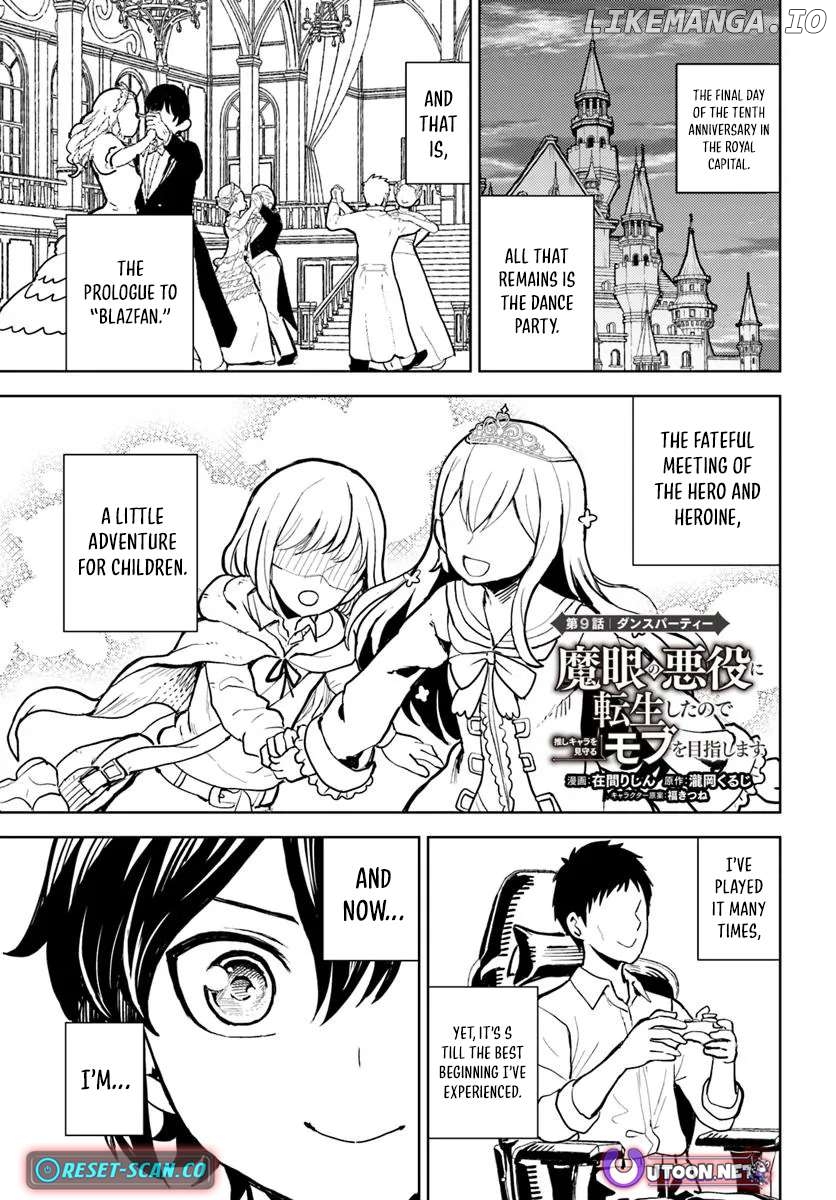 I was reincarnated as the villain with evil eyes, so I aim to be a mob character Chapter 9.1 - page 2
